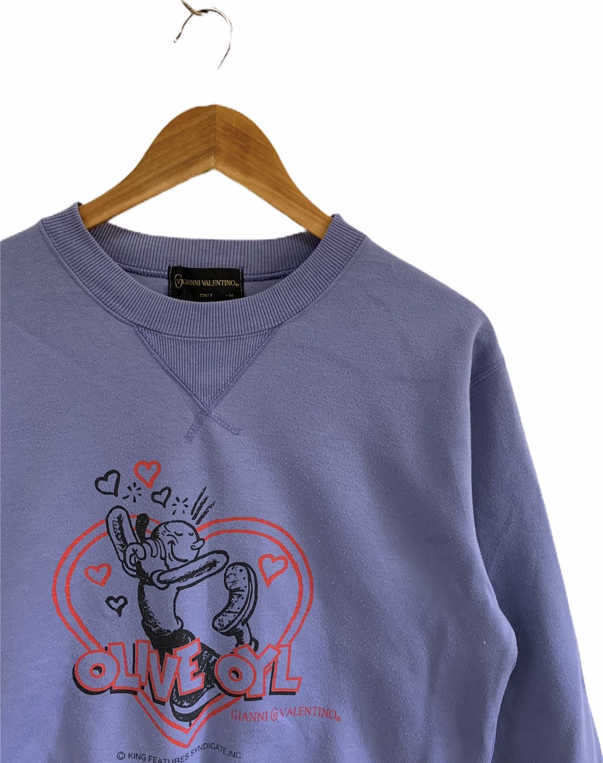 Gianni Valentino × Valentino vintage gianni valentino olive popeye sweatshirt Size US M / EU 48-50 / 2 - 2 Thumbnail