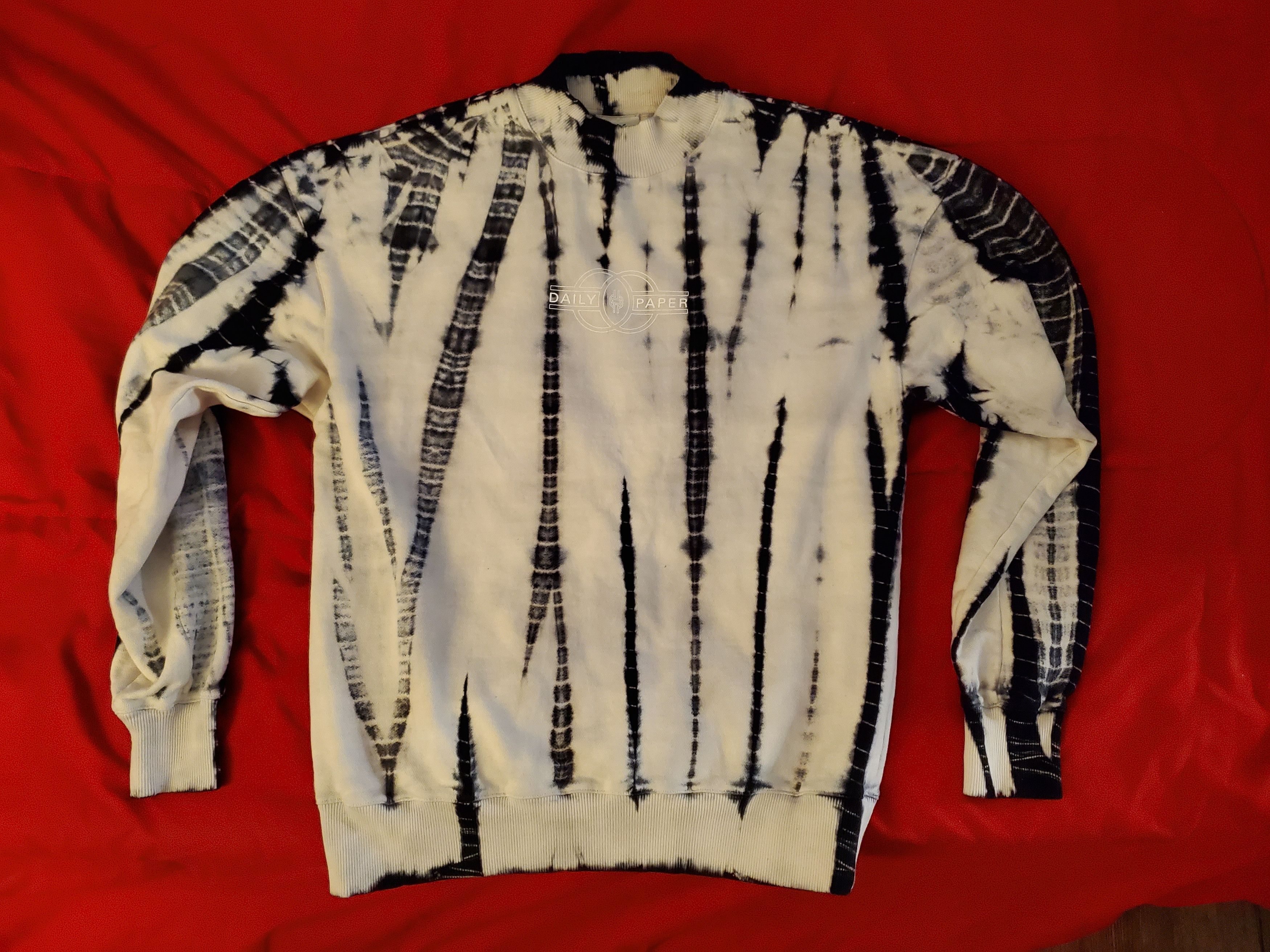 Daily paper orange tie dye sweater hotsell