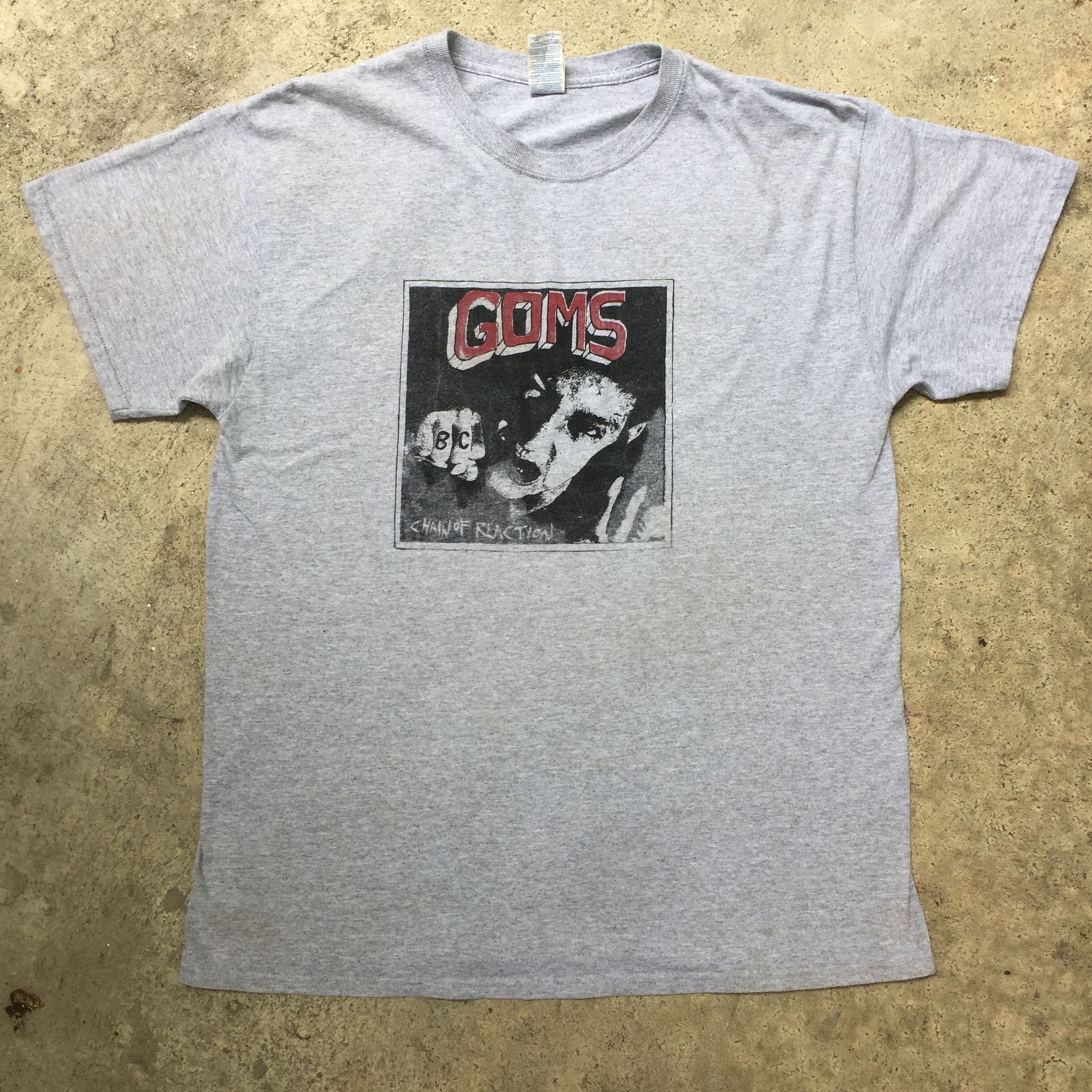 Vintage Y2K GOMS Chain Of Reaction Promo Tee Hardcore punk Size US L / EU 52-54 / 3 - 2 Thumbnail