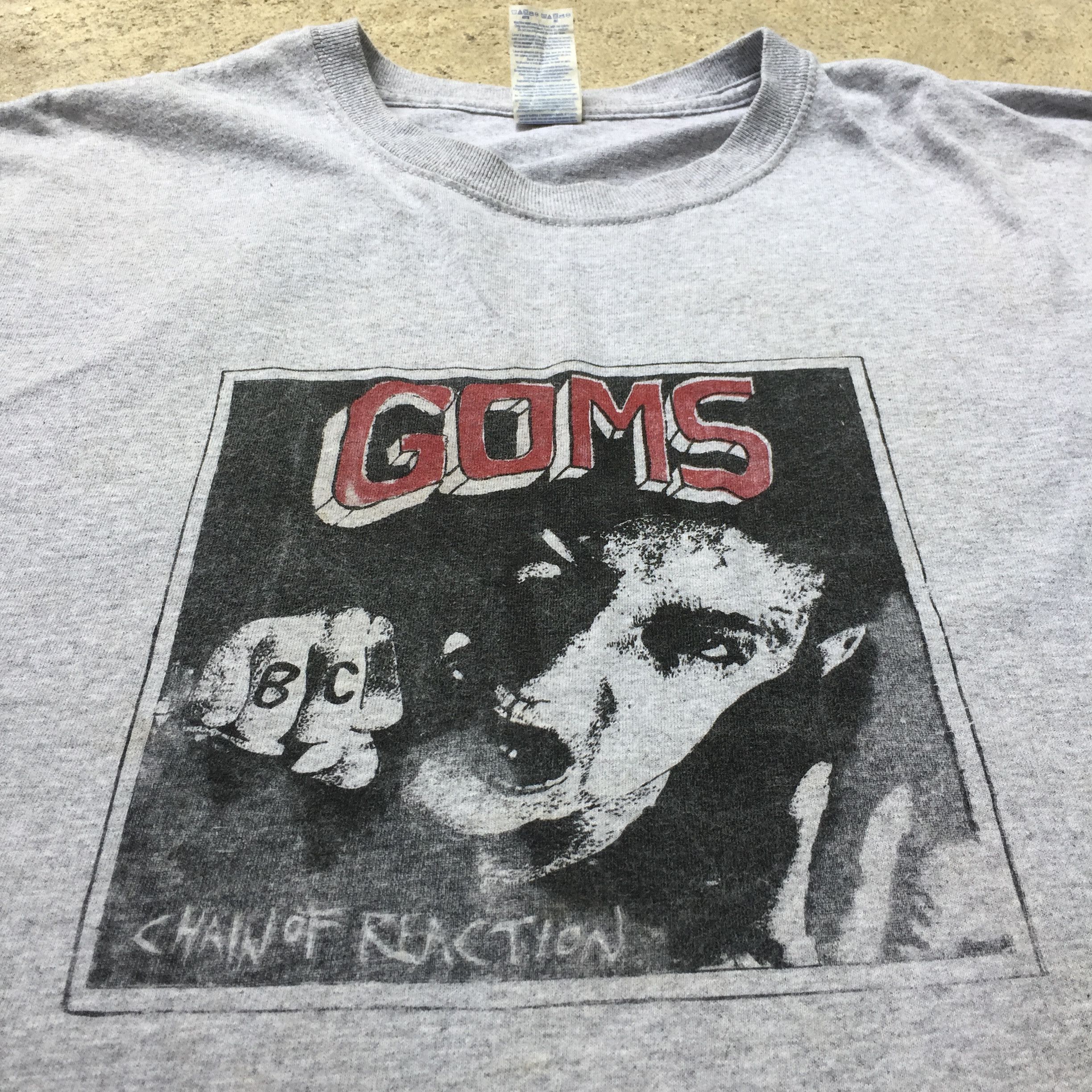 Vintage Y2K GOMS Chain Of Reaction Promo Tee Hardcore punk Size US L / EU 52-54 / 3 - 1 Thumbnail