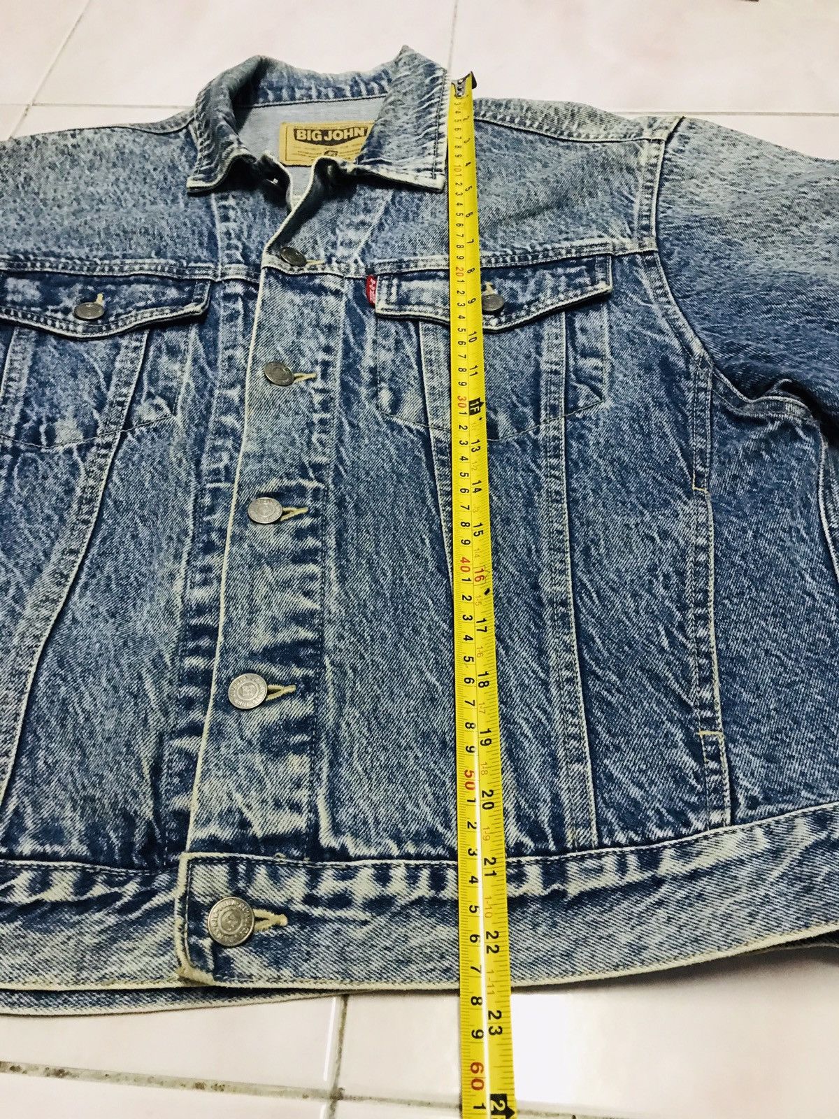 Big John × Vintage Vintage Big John Trucker Jacket Jeans Size US L / EU 52-54 / 3 - 8 Thumbnail