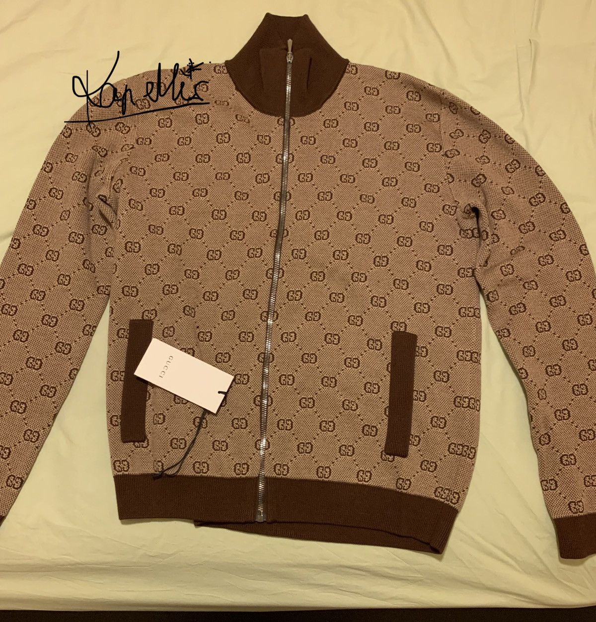 Gucci GG zip up wool jacquard track jacket Size US S / EU 44-46 / 1 - 1 Thumbnail
