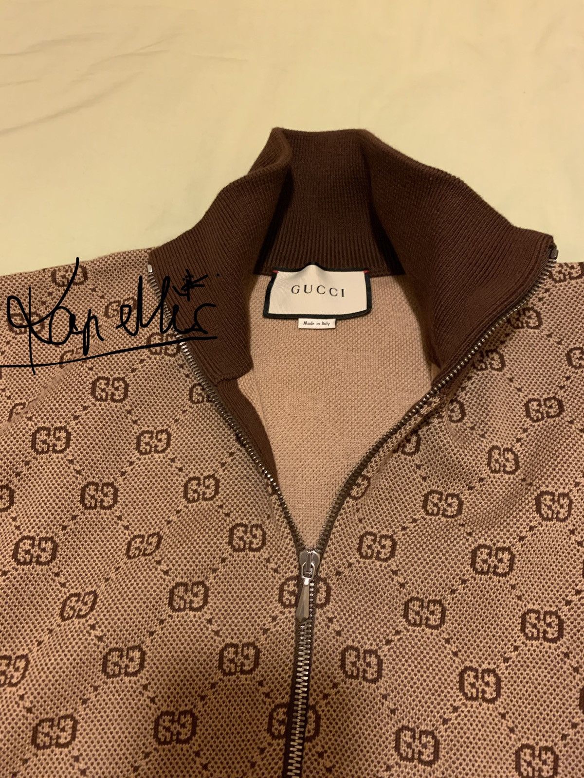 Gucci GG zip up wool jacquard track jacket Size US S / EU 44-46 / 1 - 3 Thumbnail