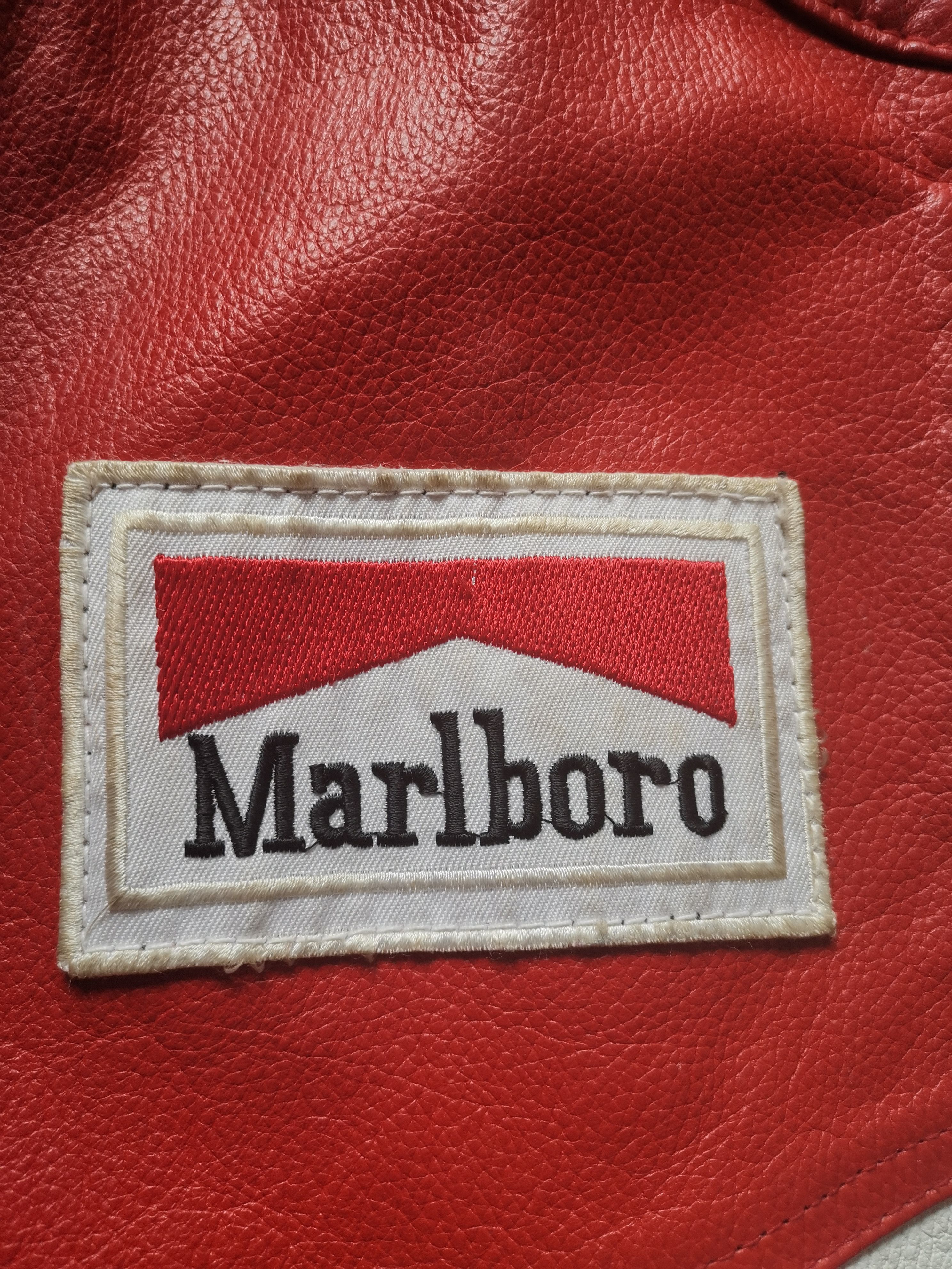 Marlboro × Vintage Vintage Marlboro leather racing jacket Size US XL / EU 56 / 4 - 9 Thumbnail