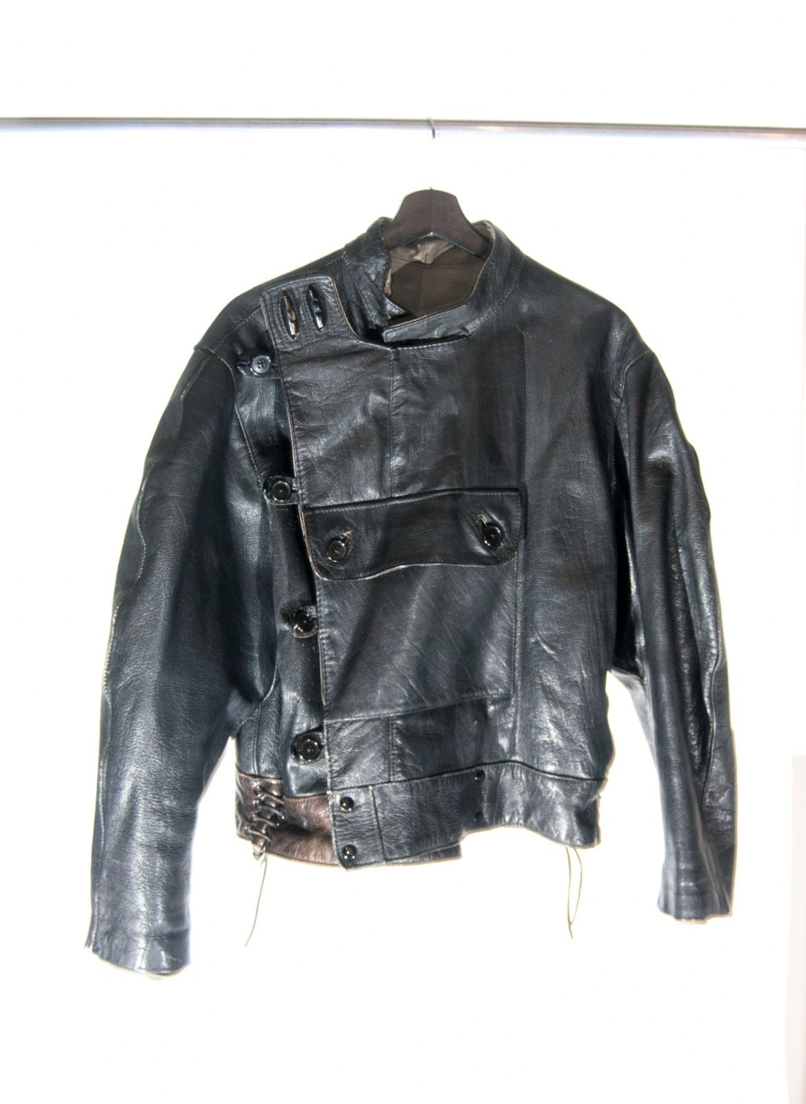 Military 60's swedish leather motorcycle jacket Grailed