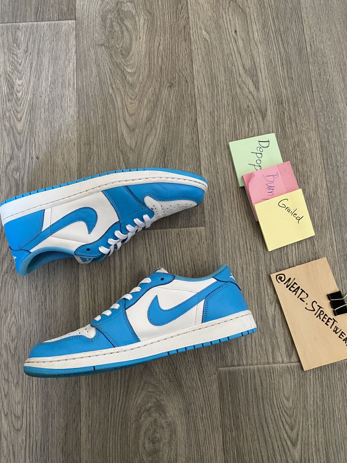 Nike Eric Koston x Air Jordan 1 Low SB Powder Blue | Grailed