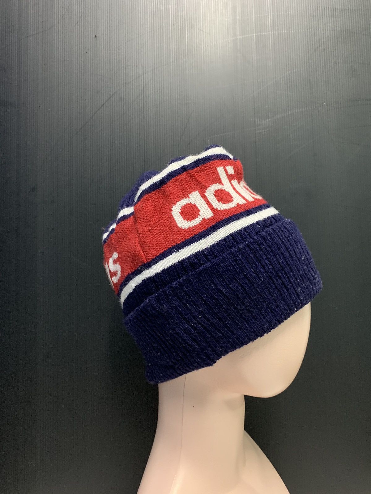 Adidas × Vintage Vintage 90s Adidas Descente Beanie Casual Cap Size ONE SIZE - 2 Thumbnail