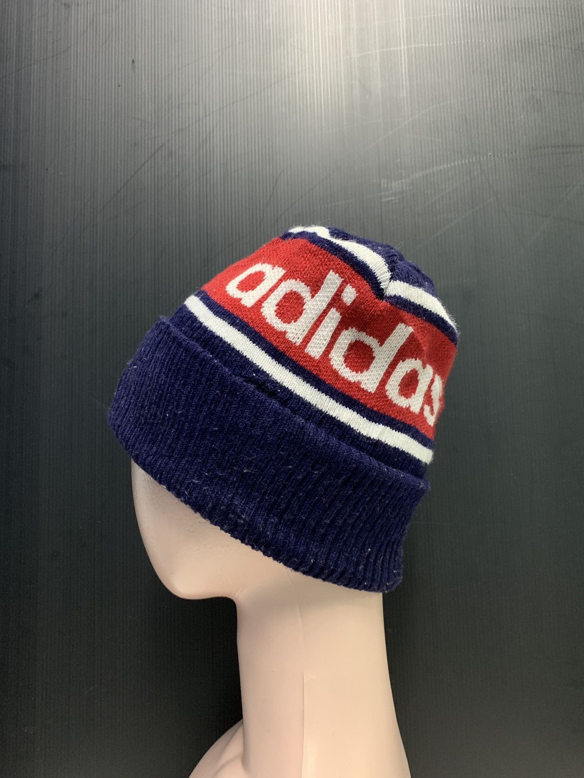 Adidas × Vintage Vintage 90s Adidas Descente Beanie Casual Cap Size ONE SIZE - 1 Thumbnail