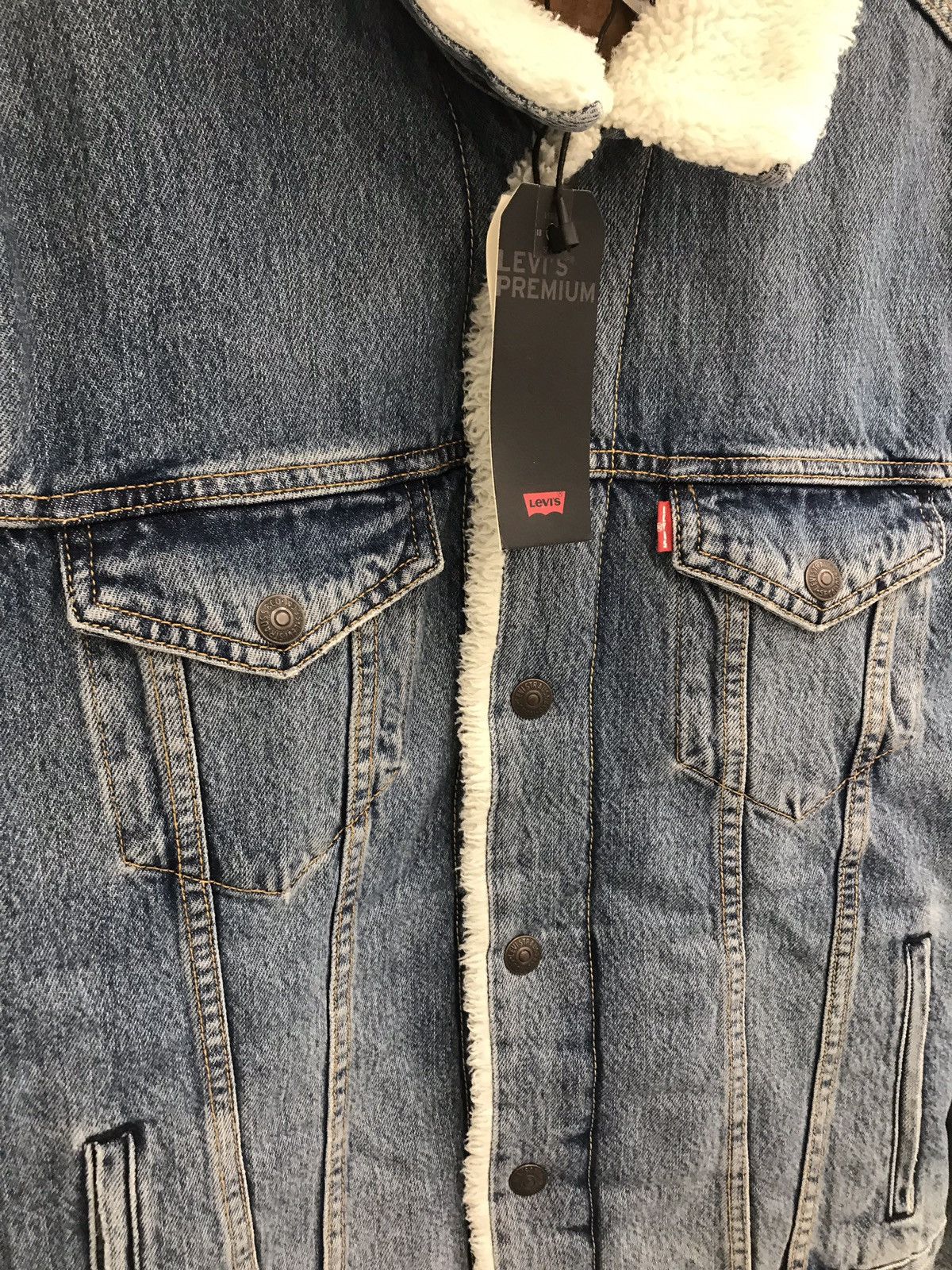 Levi's × Levi's Vintage Clothing *RARE* Brand New Levi’s Premium Shearling Jacket - Size M Size US M / EU 48-50 / 2 - 2 Thumbnail