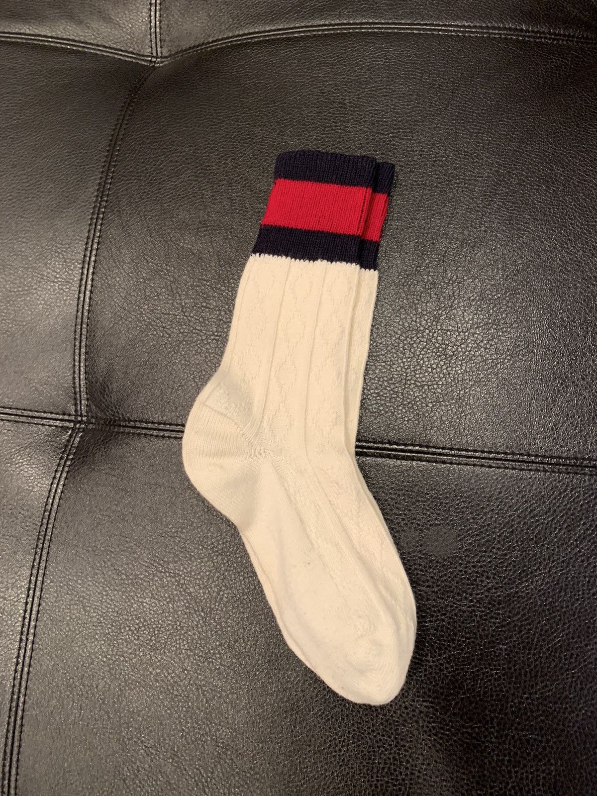 Gucci Web Stripe Wool Socks Size ONE SIZE - 1 Thumbnail