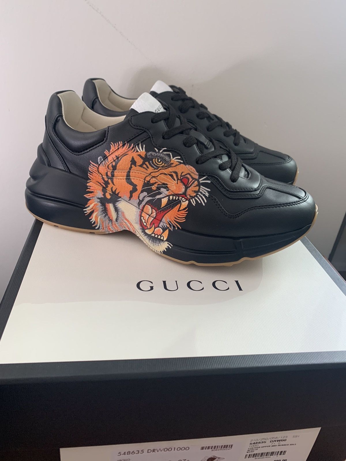Gucci Gucci Rhyton Leather Sneaker With Tiger | Grailed