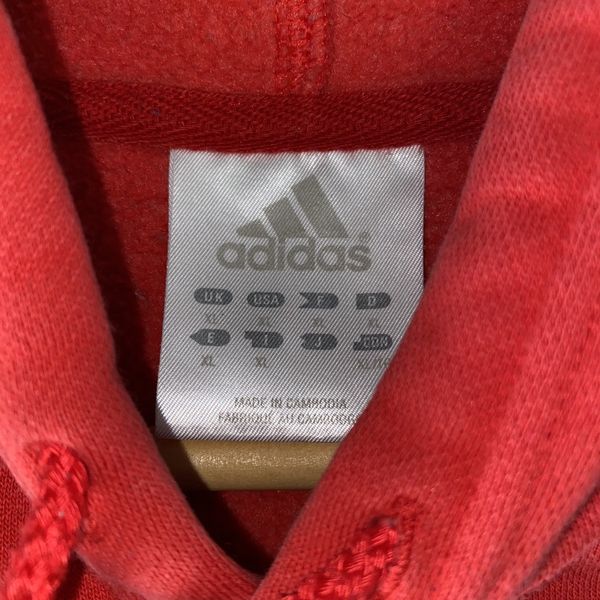 Adidas Vintage Early 2000s Adidas Red Simple Clean Hoodie Size S Size US S / EU 44-46 / 1 - 4 Preview