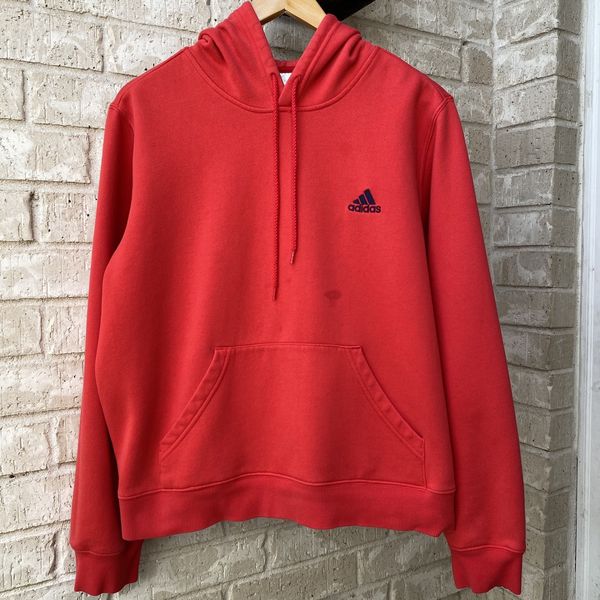 Adidas Vintage Early 2000s Adidas Red Simple Clean Hoodie Size S Size US S / EU 44-46 / 1 - 1 Preview