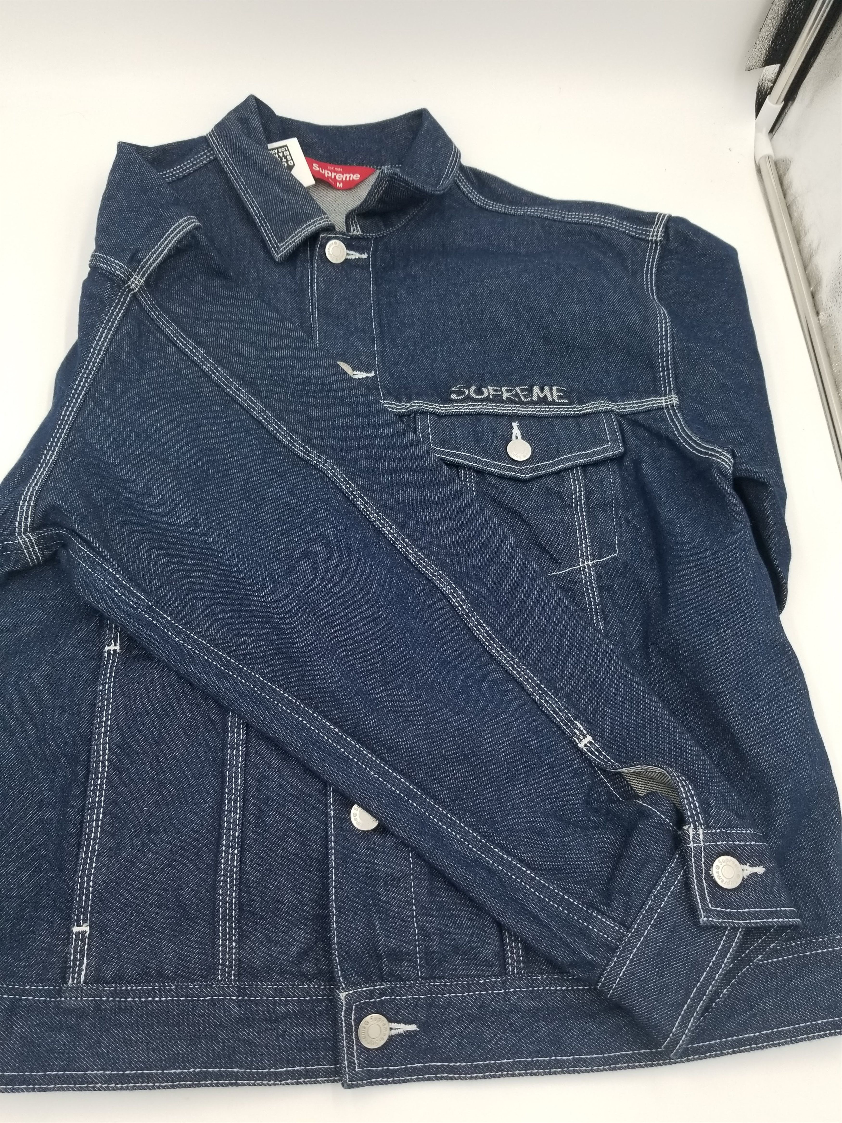 Supreme Supreme Smurfs Denim Trucker Jacket Blue Size M New Size US M / EU 48-50 / 2 - 3 Thumbnail
