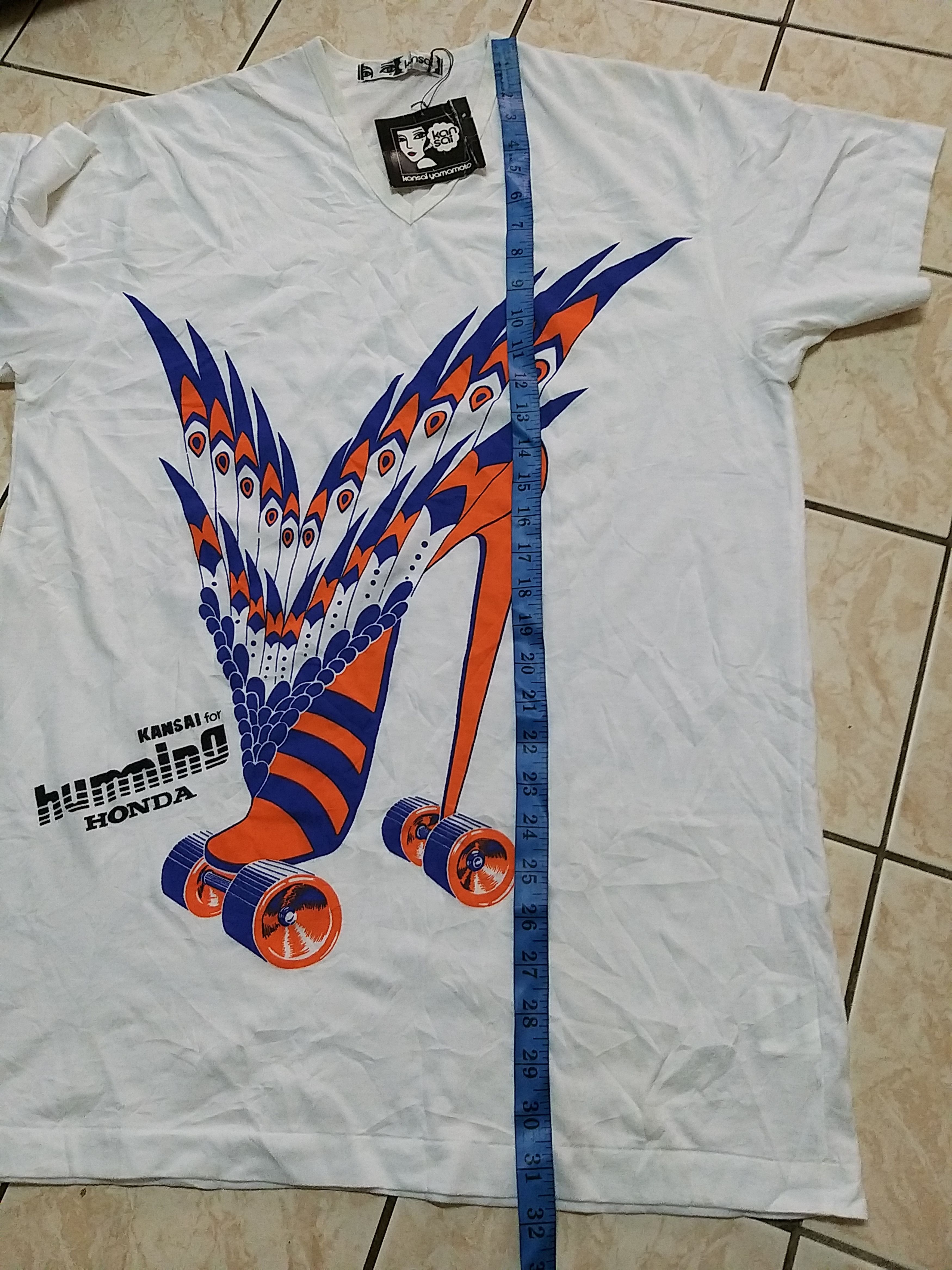 Kansai Yamamoto VINTAGE KANSAI YAMAMOTO EYE X HUMMING HONDA DEADSTOCK SHIRT Size US M / EU 48-50 / 2 - 5 Thumbnail
