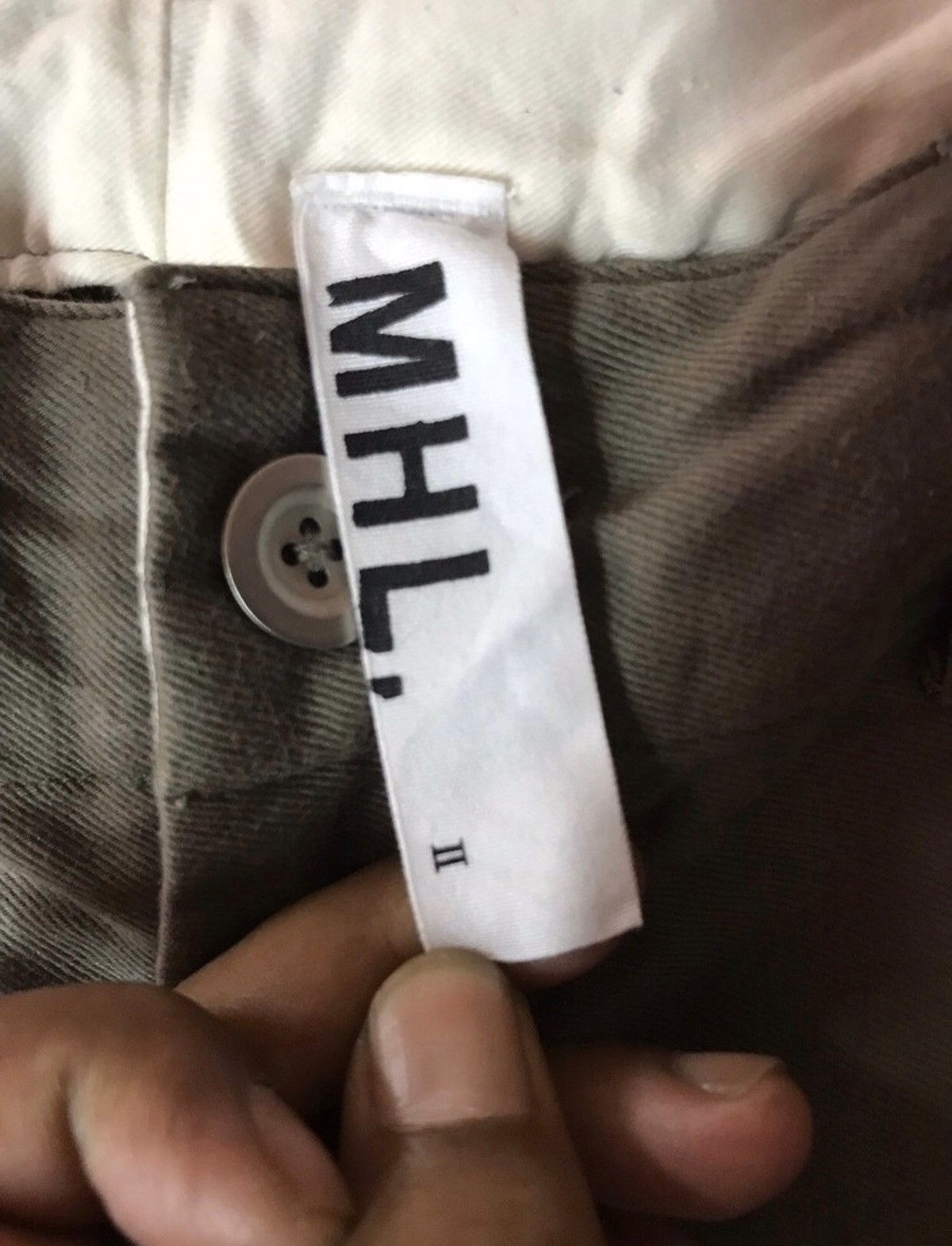 Margaret Howell MHL Back Buckle Cropped Chino Pant Size US 32 / EU 48 - 6 Thumbnail