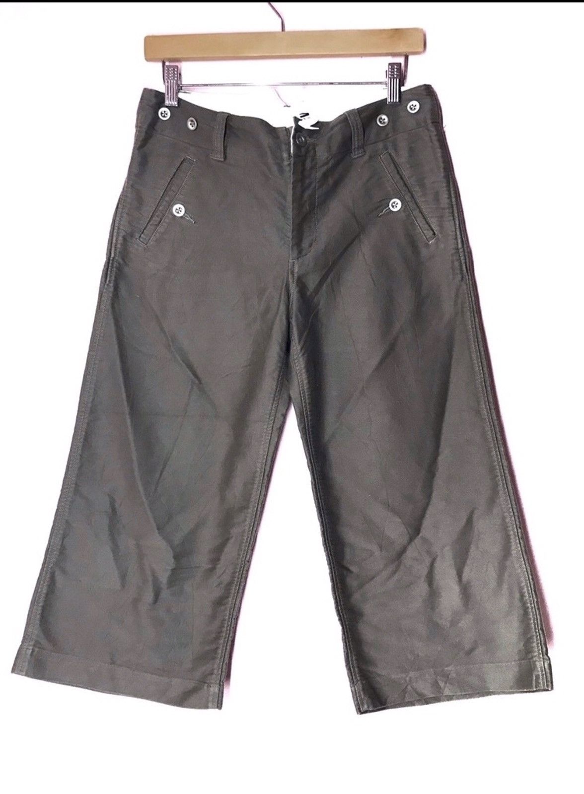 Margaret Howell MHL Back Buckle Cropped Chino Pant Size US 32 / EU 48 - 2 Thumbnail