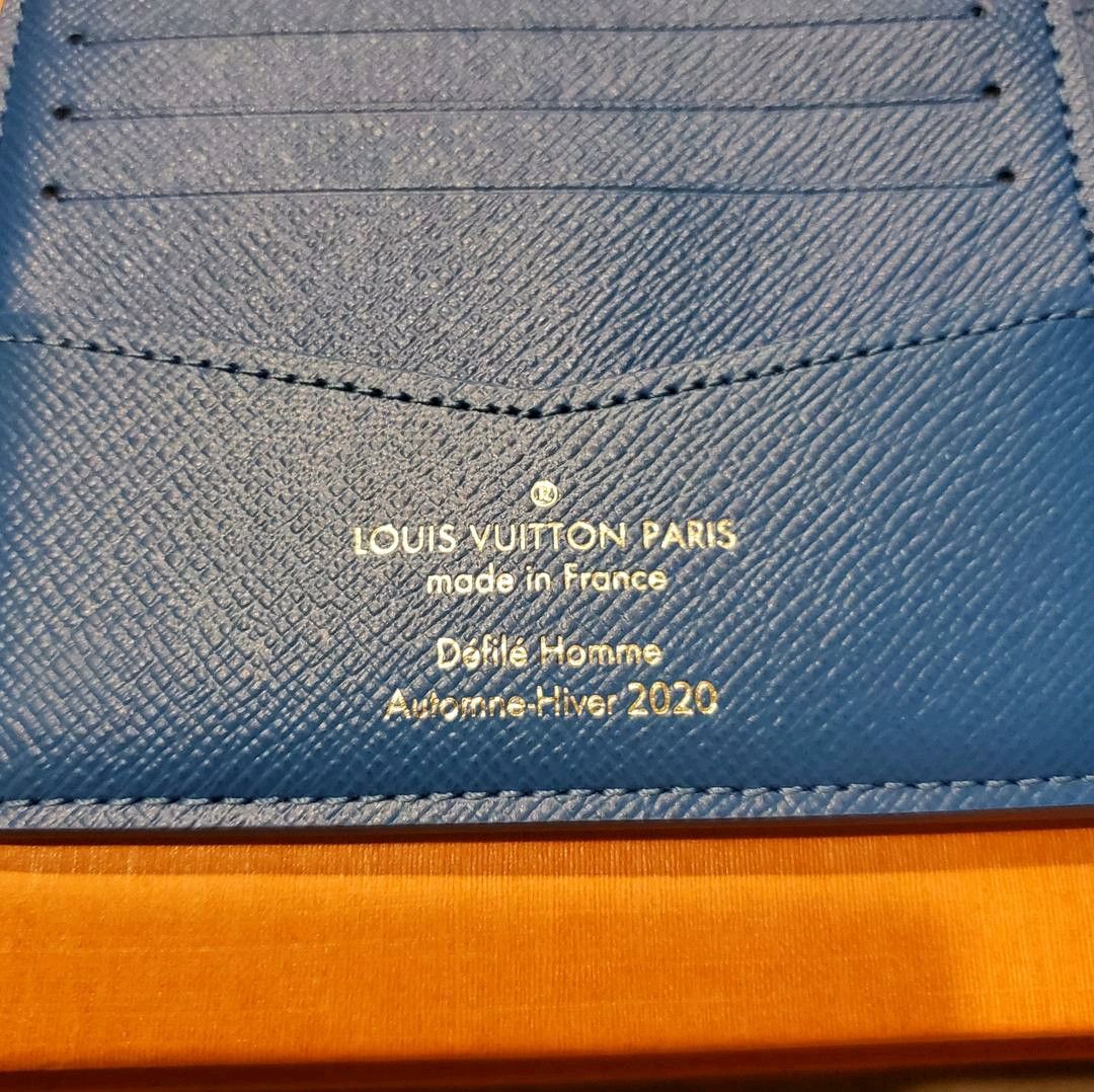 Louis Vuitton Blue Cloud Monogram Slender Wallet - SAVIC