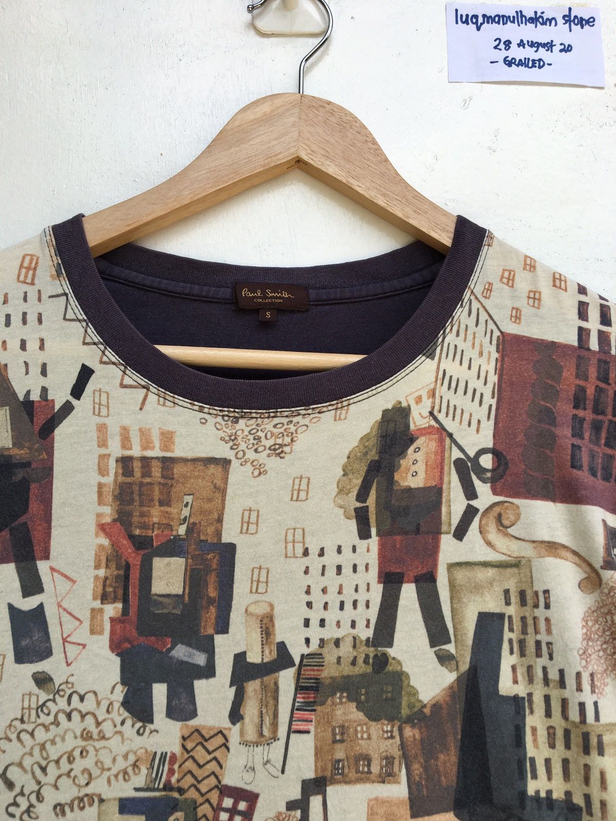 Paul Smith Paul Smith Graphic Tshirt Nice Design Size US S / EU 44-46 / 1 - 6 Thumbnail