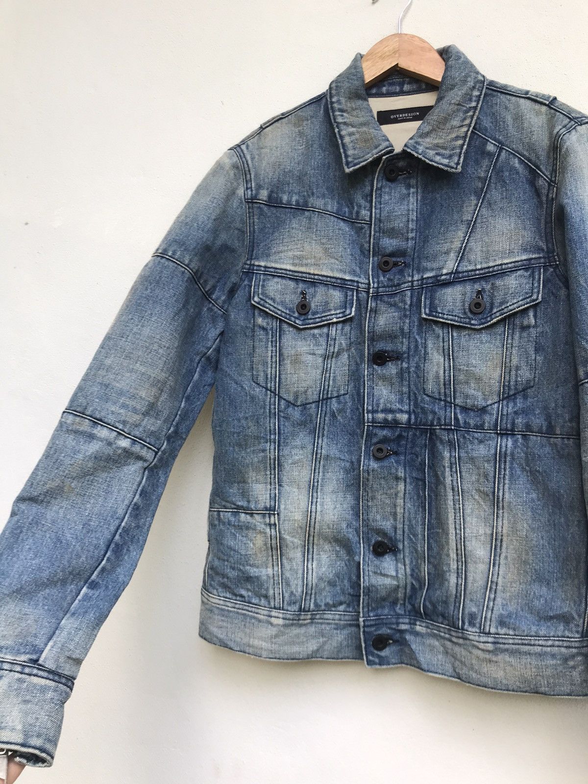 Japanese Brand Made in Japan Overdesign Street Fashion Denim Jacket Size US S / EU 44-46 / 1 - 14 Thumbnail