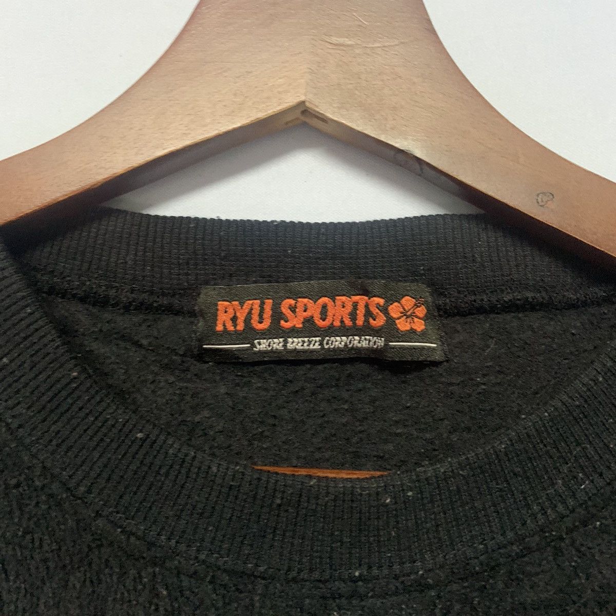 Japanese Brand × Vintage Vintage Ryu Sport Big Logo Back Fleece Crewneck Sweater Size US L / EU 52-54 / 3 - 11 Thumbnail