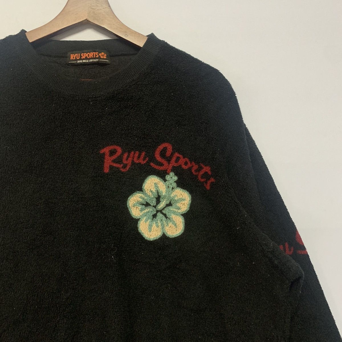 Japanese Brand × Vintage Vintage Ryu Sport Big Logo Back Fleece Crewneck Sweater Size US L / EU 52-54 / 3 - 3 Thumbnail