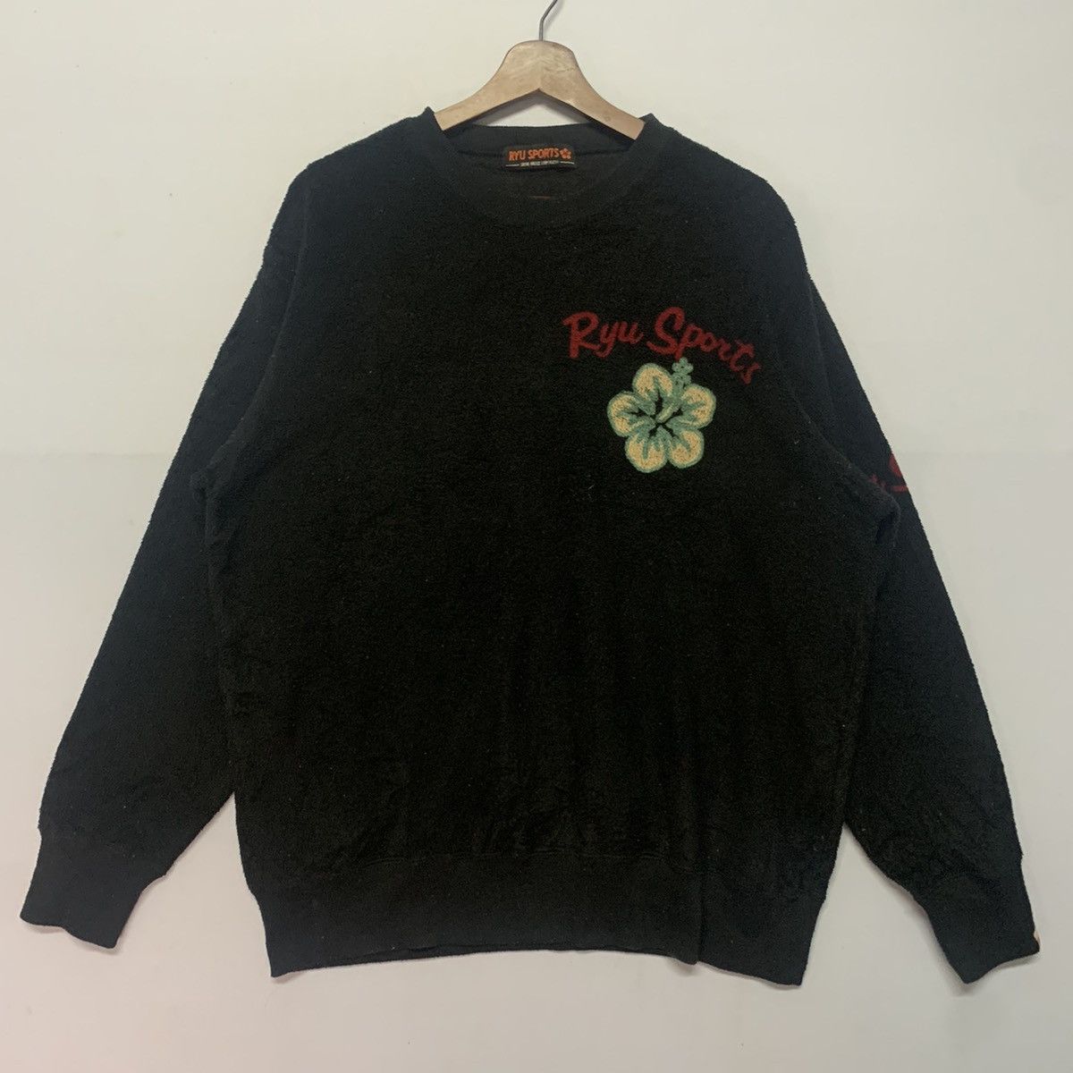 Japanese Brand × Vintage Vintage Ryu Sport Big Logo Back Fleece Crewneck Sweater Size US L / EU 52-54 / 3 - 2 Thumbnail