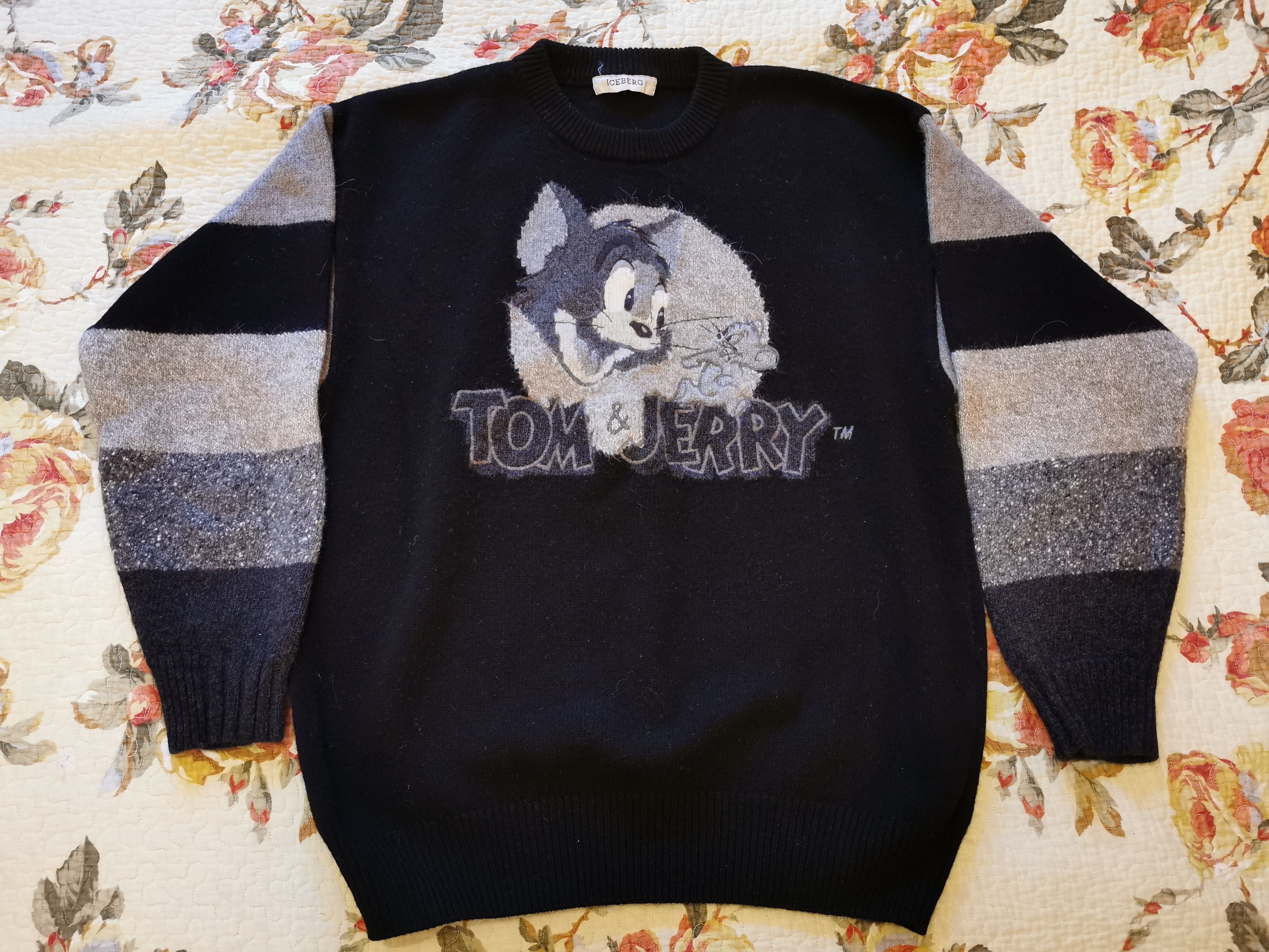 Vintage Iceberg Tom And Jerry 2024 Mens Sweater