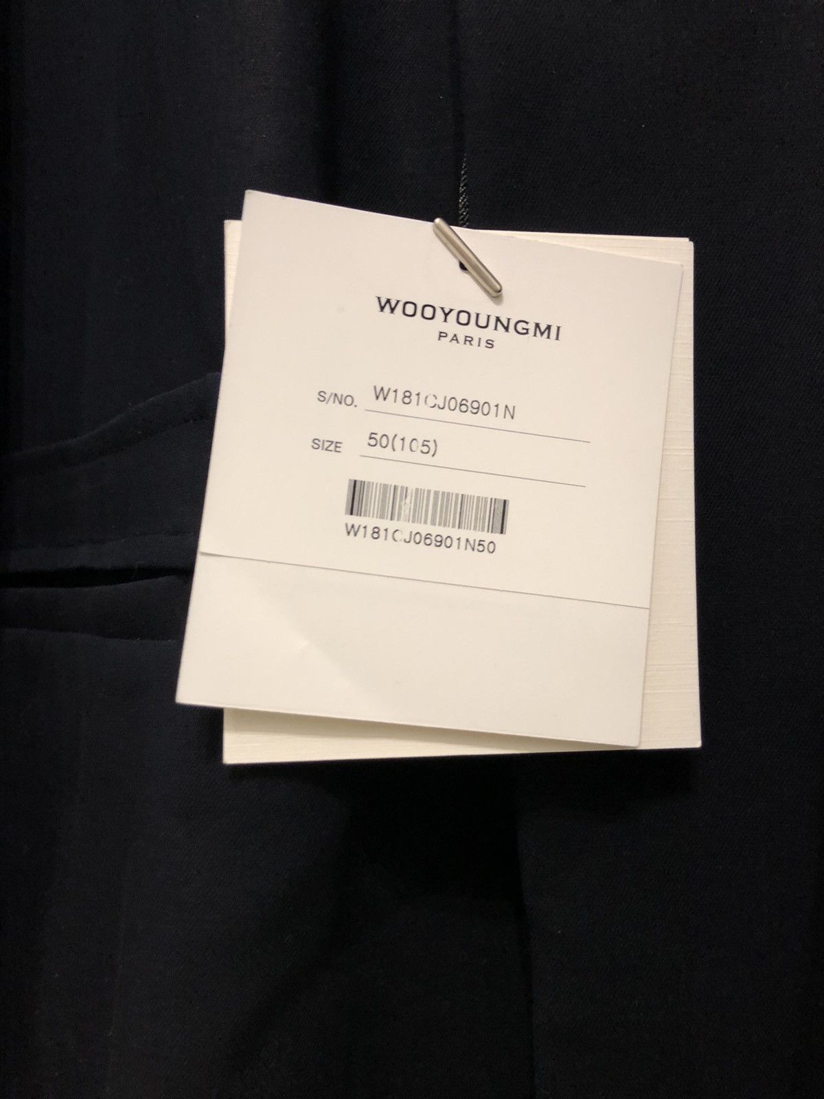 Wooyoungmi WOOYOUNGMI FASHION SHOW SS18 NAVY JACKET Size 40R - 7 Thumbnail