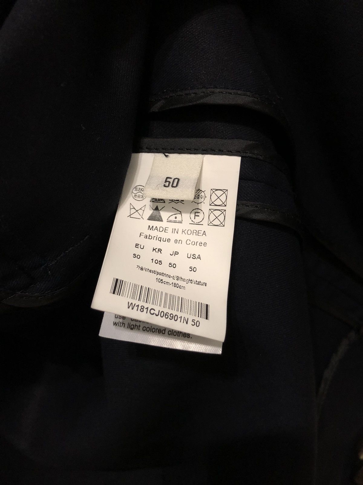 Wooyoungmi WOOYOUNGMI FASHION SHOW SS18 NAVY JACKET Size 40R - 12 Thumbnail