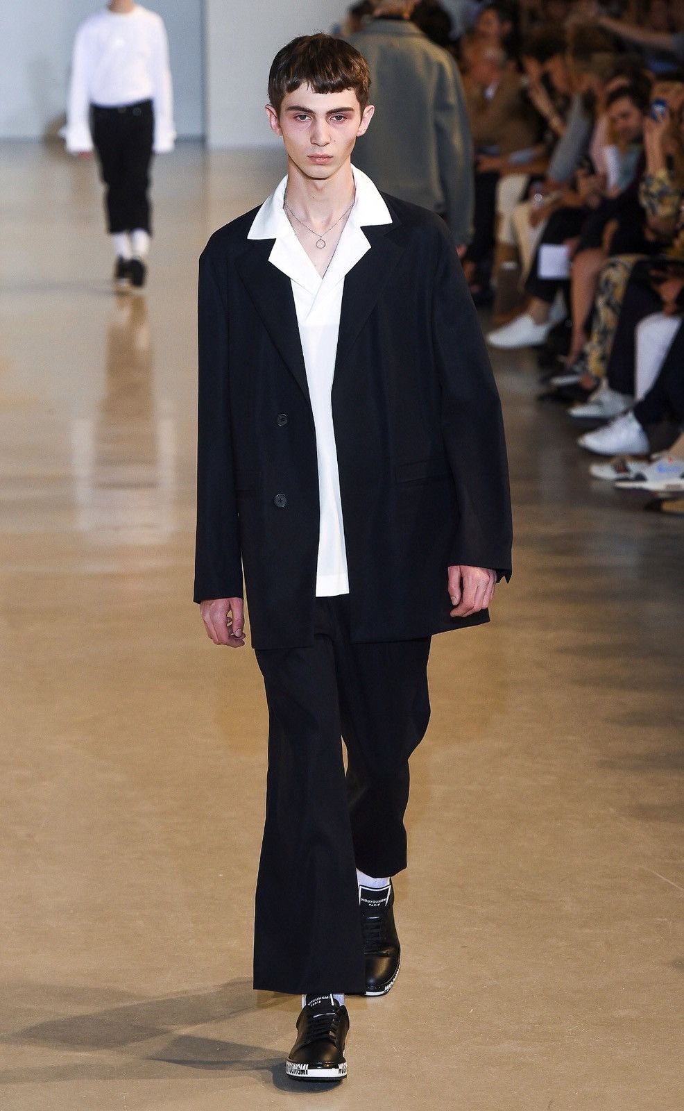 Wooyoungmi WOOYOUNGMI FASHION SHOW SS18 NAVY JACKET Size 40R - 15 Thumbnail