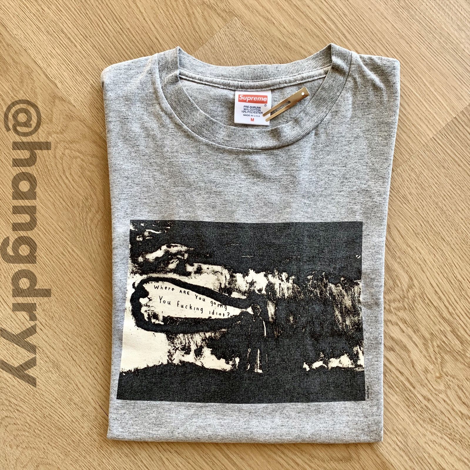 Art × Supreme 2011 Supreme David Lynch Lithograph shirt M gray art 