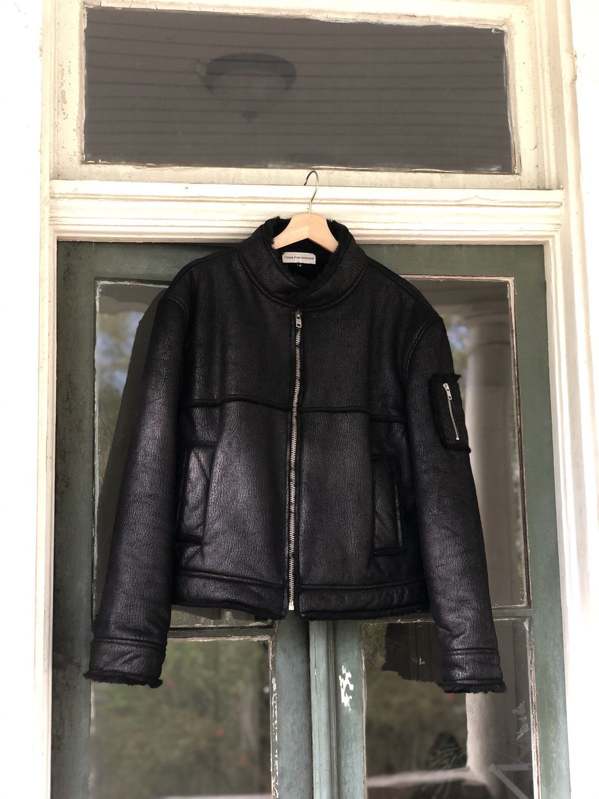 Gosha Rubchinskiy fake leather jacket 【公式通販】