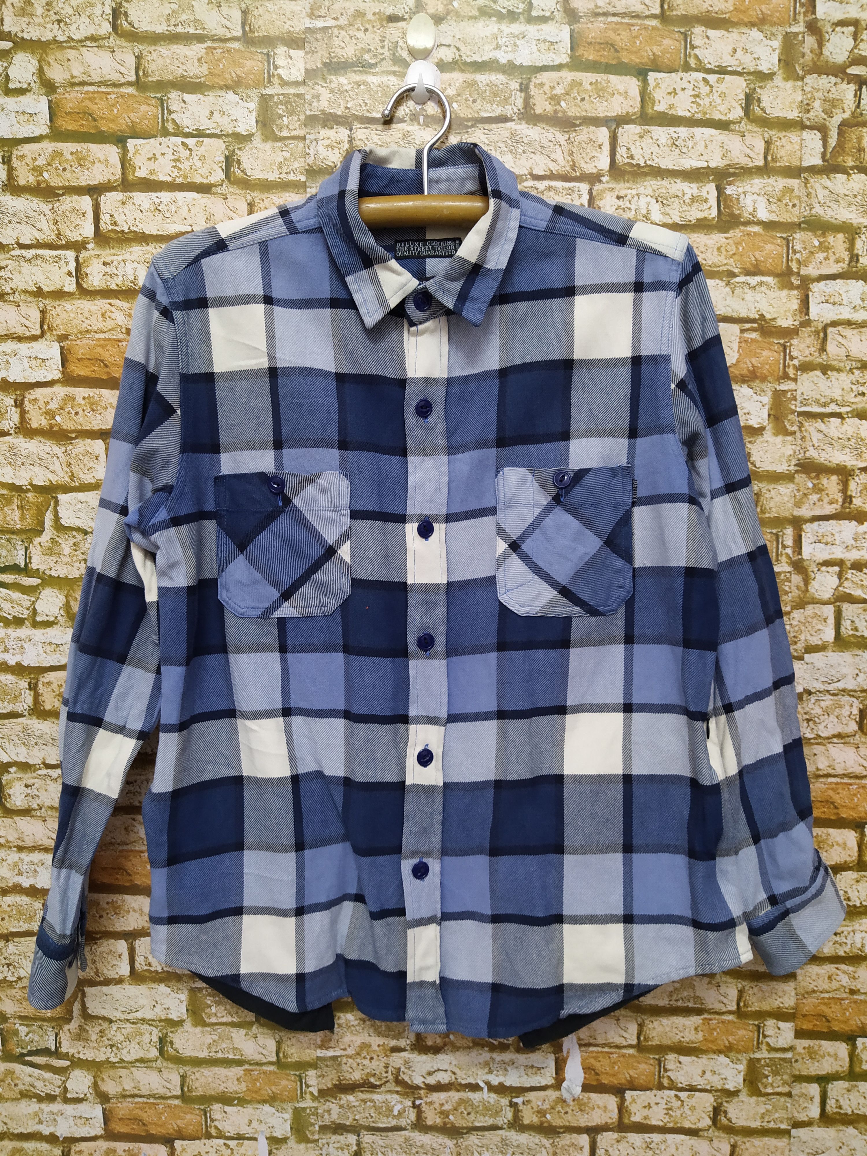 Deluxeware DELUXE JAPAN x SCHOTT NYC FLANNEL JACKET SHIRT (B459) Size US XL / EU 56 / 4 - 1 Thumbnail