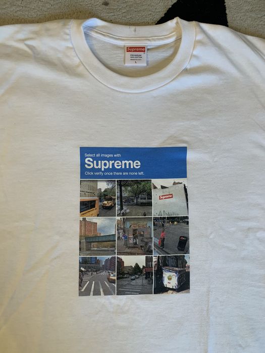 Supreme Supreme Verify Tee Size L White | Grailed