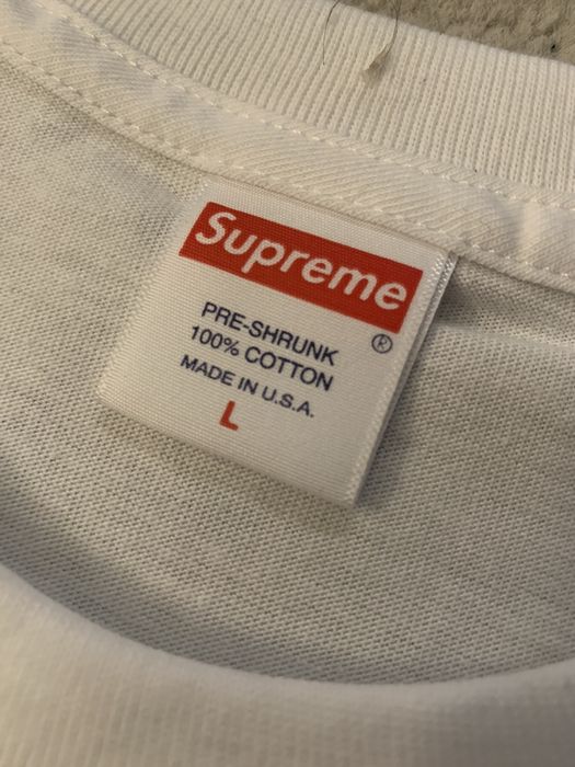 Supreme Supreme Verify Tee Size L White | Grailed