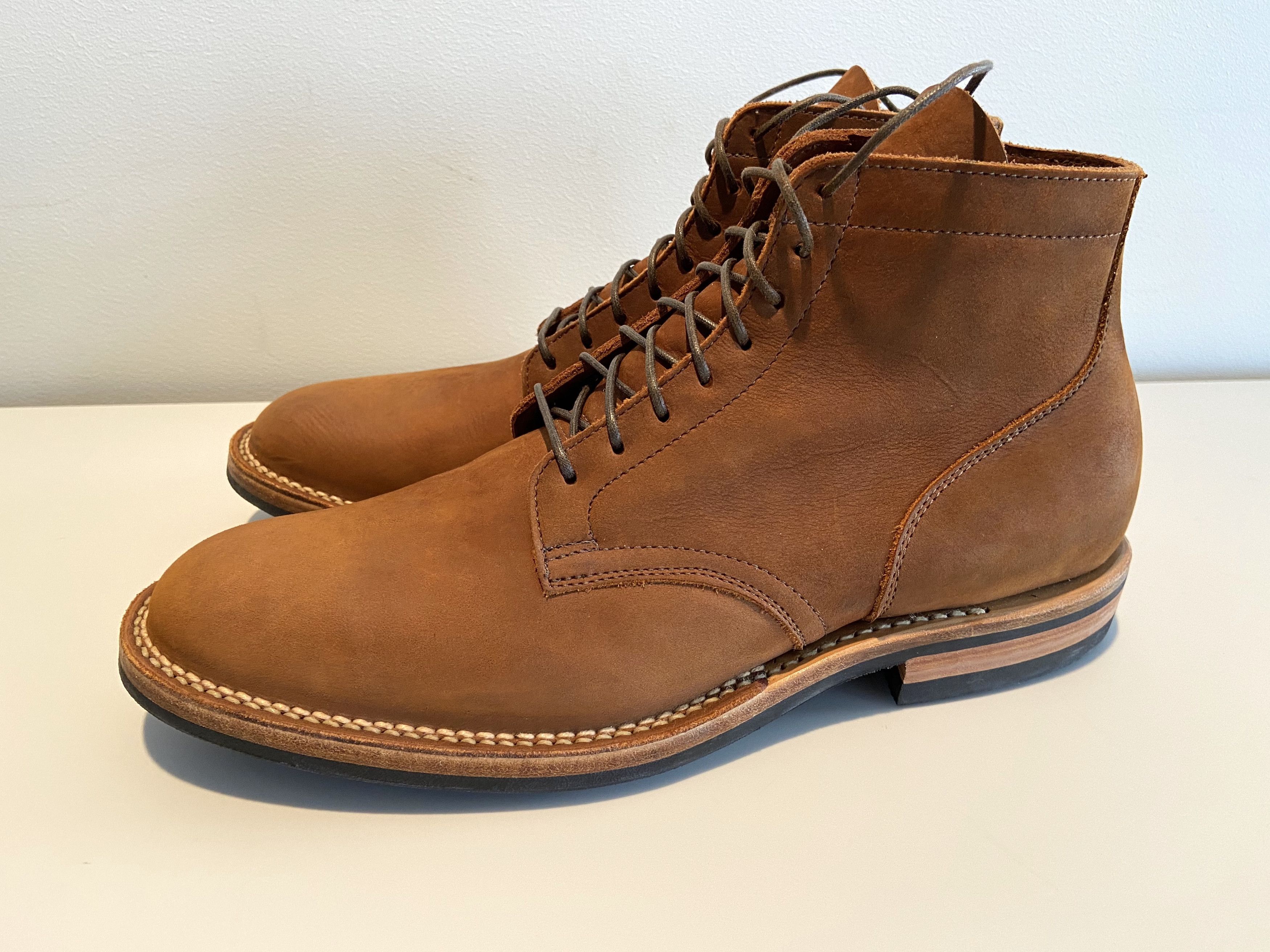 Viberg Viberg Aged Bark Derby Boots | Grailed