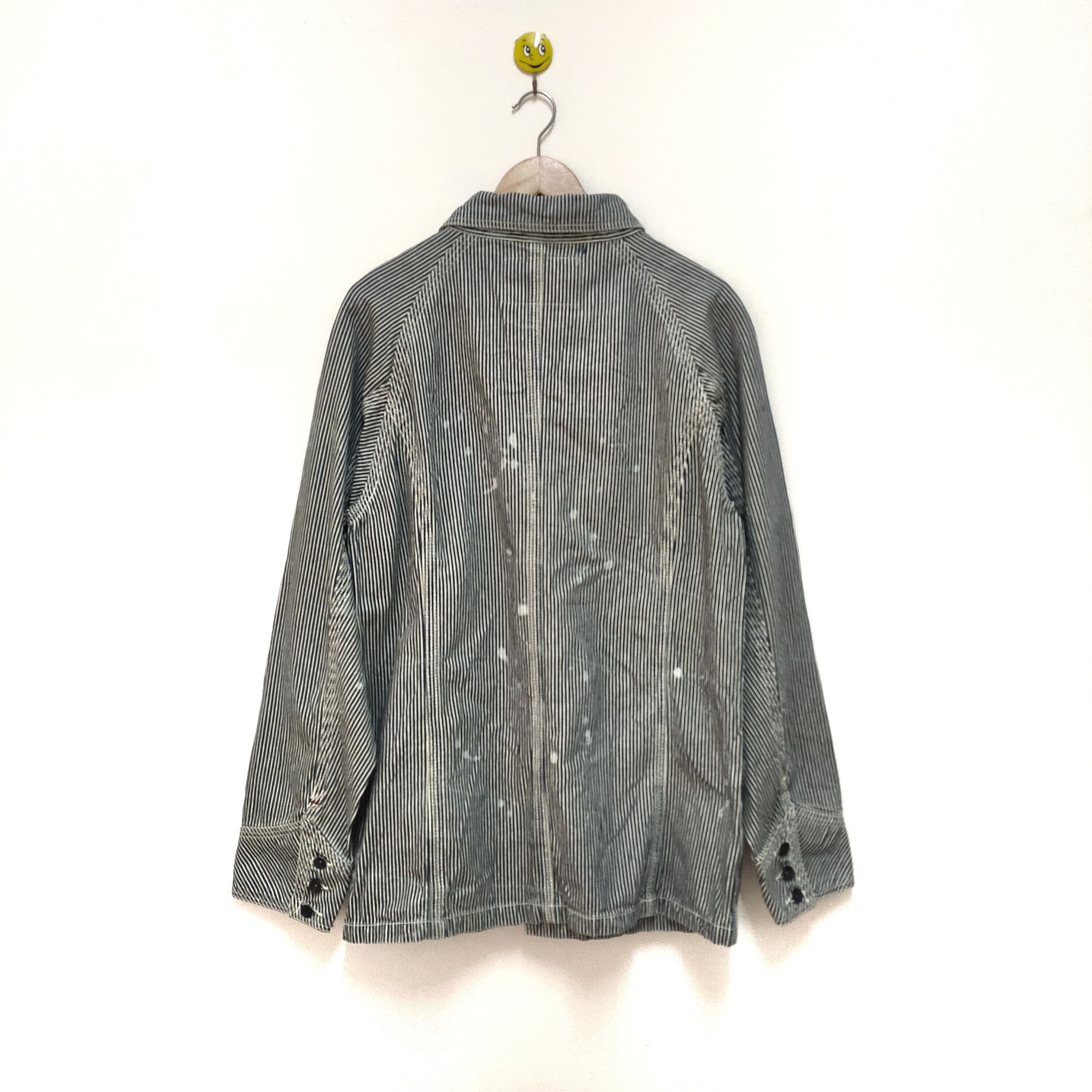 Japanese Brand Blue Port Heath Industrial Workwear Jacket Four Pocket Size US L / EU 52-54 / 3 - 2 Thumbnail