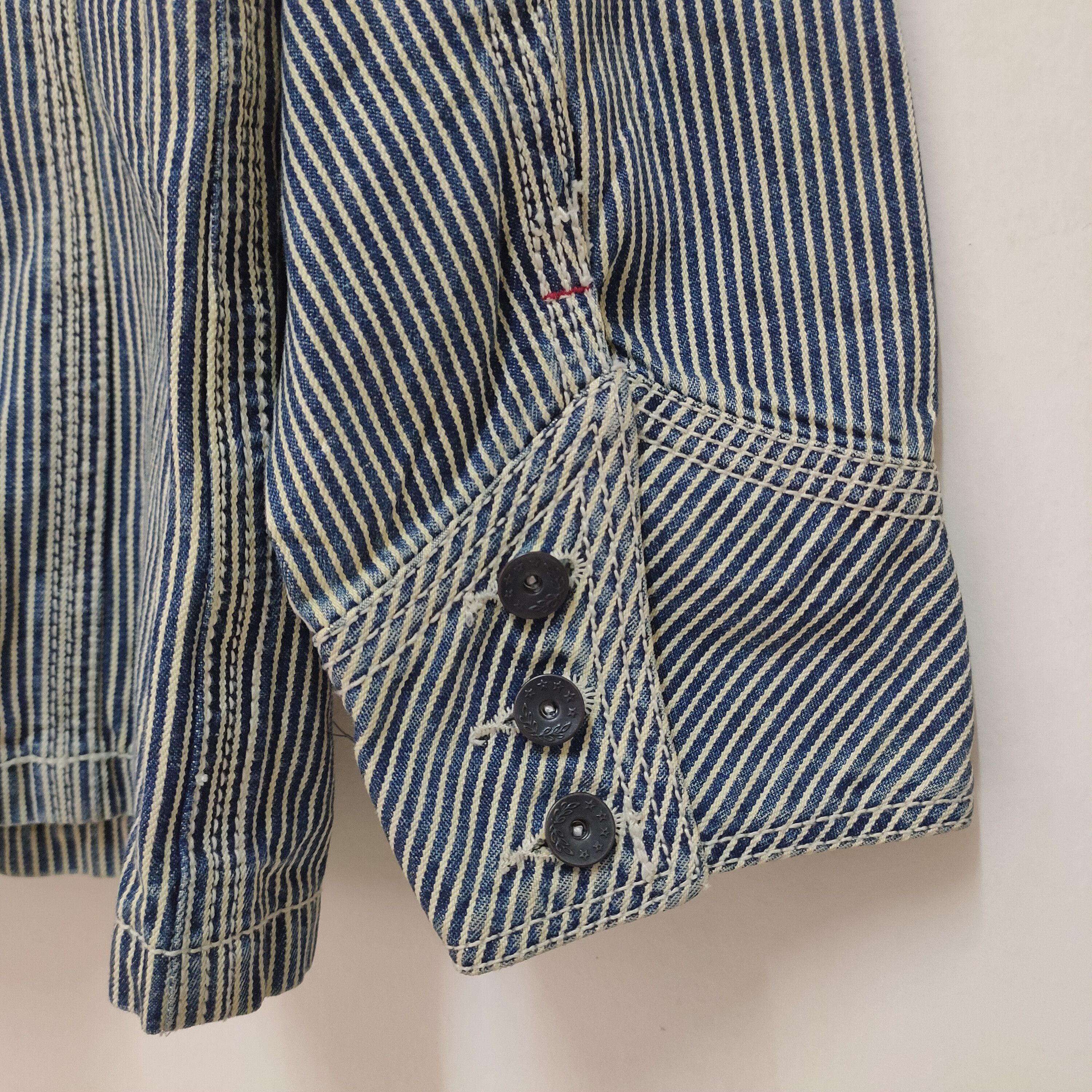 Japanese Brand Blue Port Heath Industrial Workwear Jacket Four Pocket Size US L / EU 52-54 / 3 - 5 Thumbnail