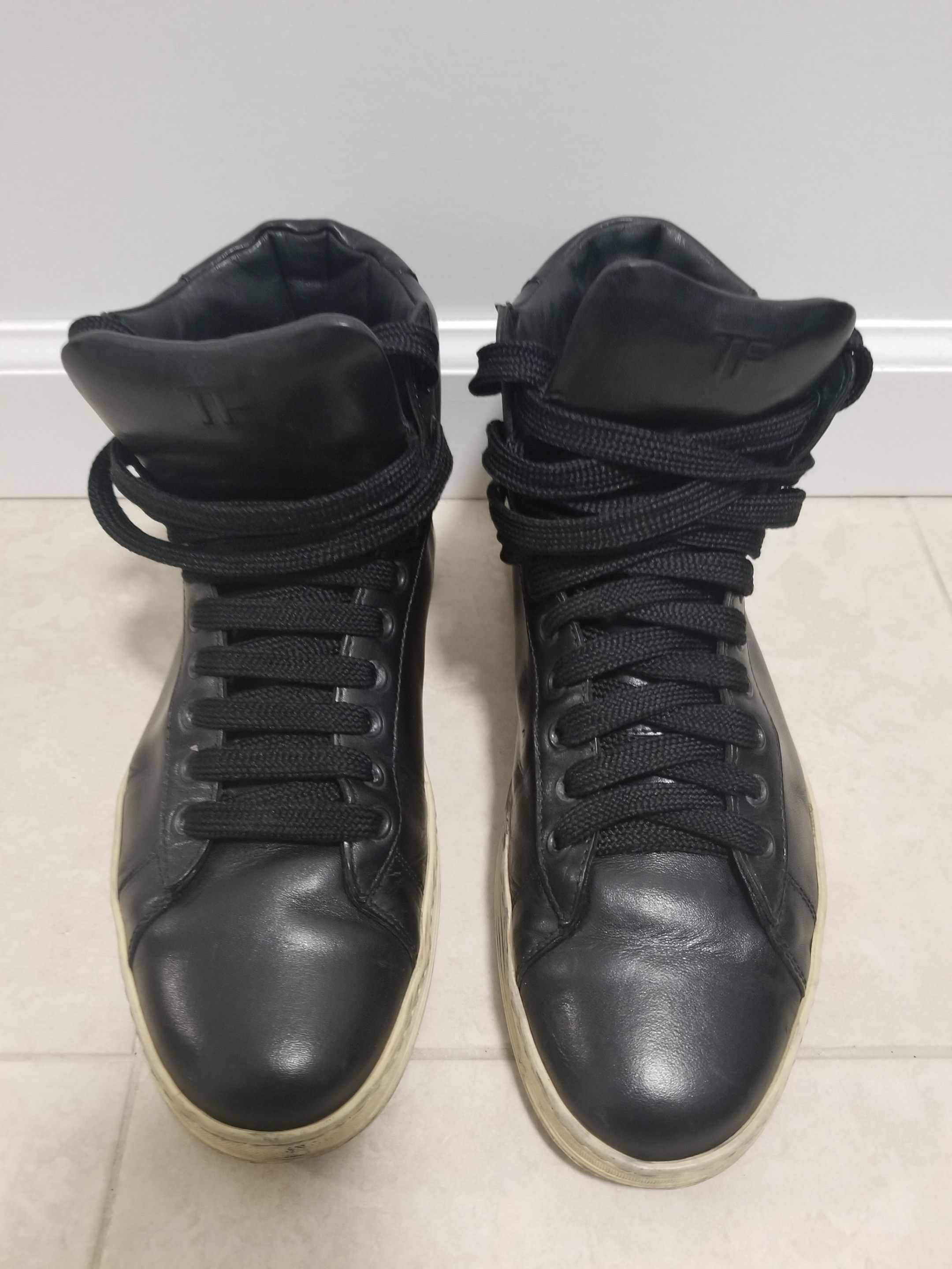 Tom Ford tom ford high top leather sneakers | Grailed