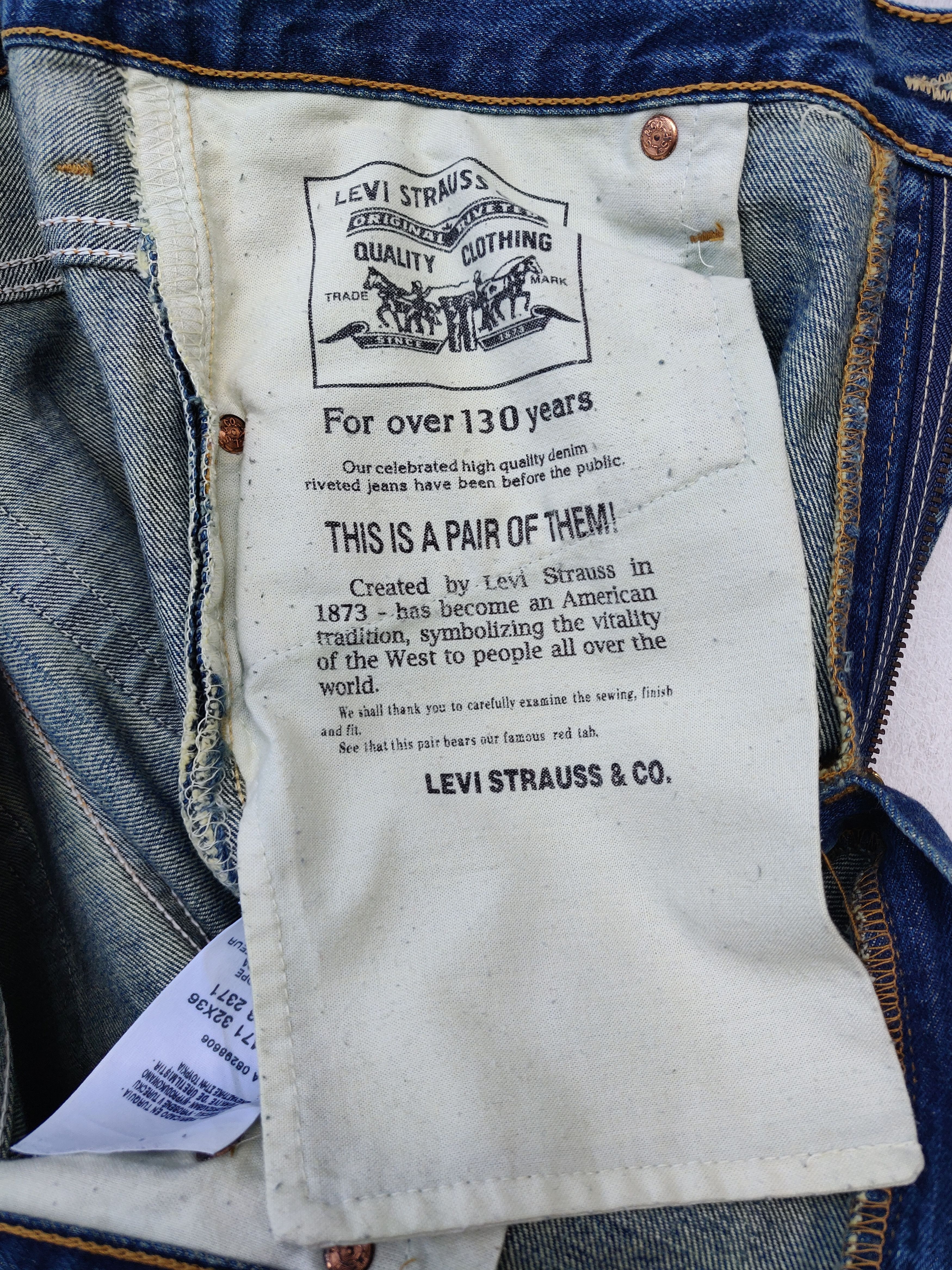 Levi's Vintage Levi's Strauss Lot 507 Denim Size US 34 / EU 50 - 19 Thumbnail
