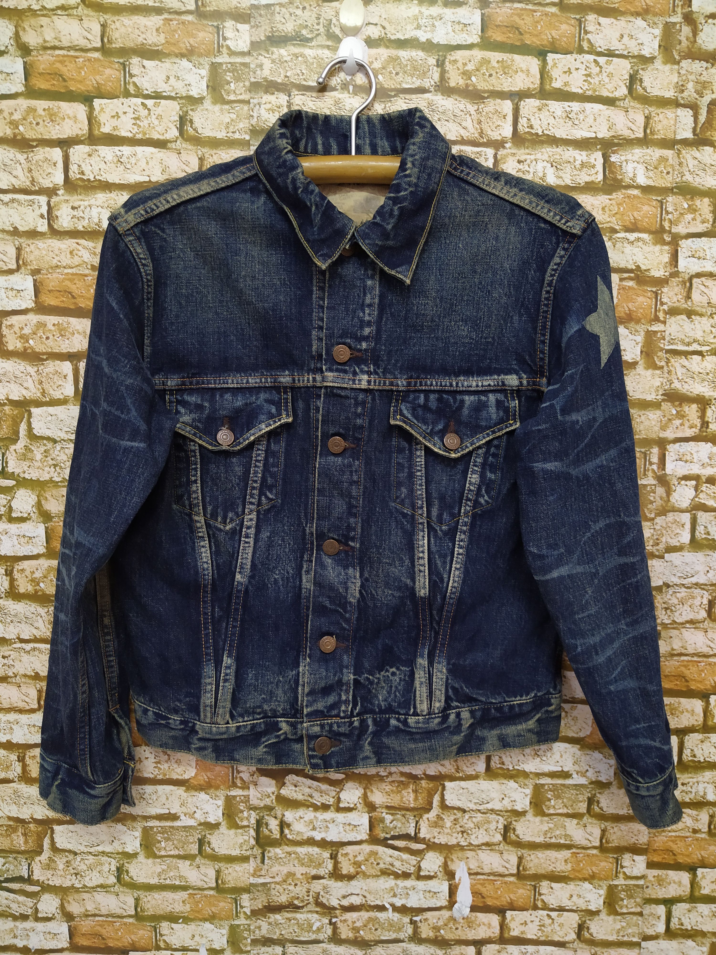 Sugar Cane SUGAR CANE & CO "LONE STAR" DENIM JACKET (B467) Size US M / EU 48-50 / 2 - 1 Thumbnail