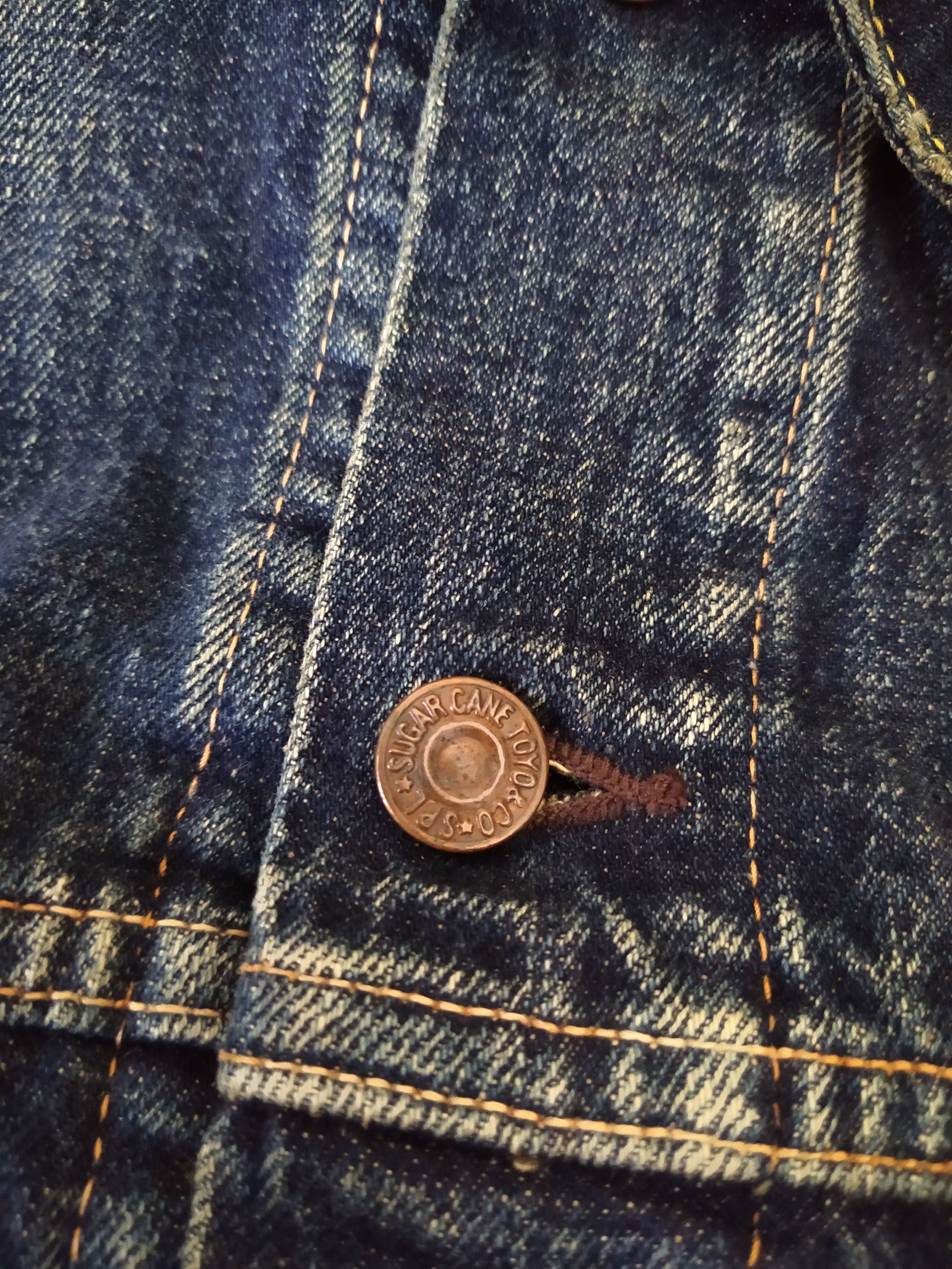 Sugar Cane SUGAR CANE & CO "LONE STAR" DENIM JACKET (B467) Size US M / EU 48-50 / 2 - 5 Thumbnail