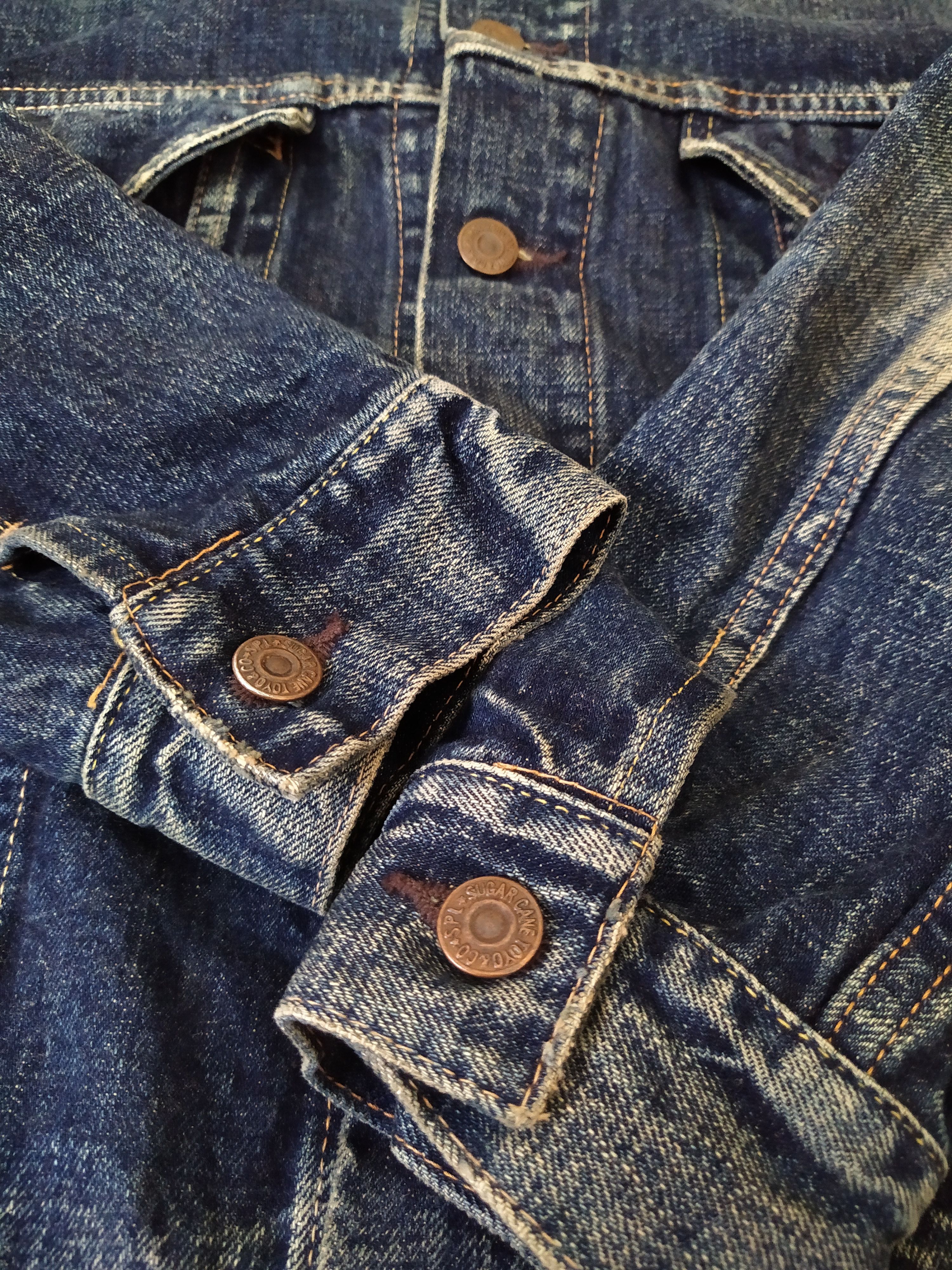 Sugar Cane SUGAR CANE & CO "LONE STAR" DENIM JACKET (B467) Size US M / EU 48-50 / 2 - 7 Thumbnail