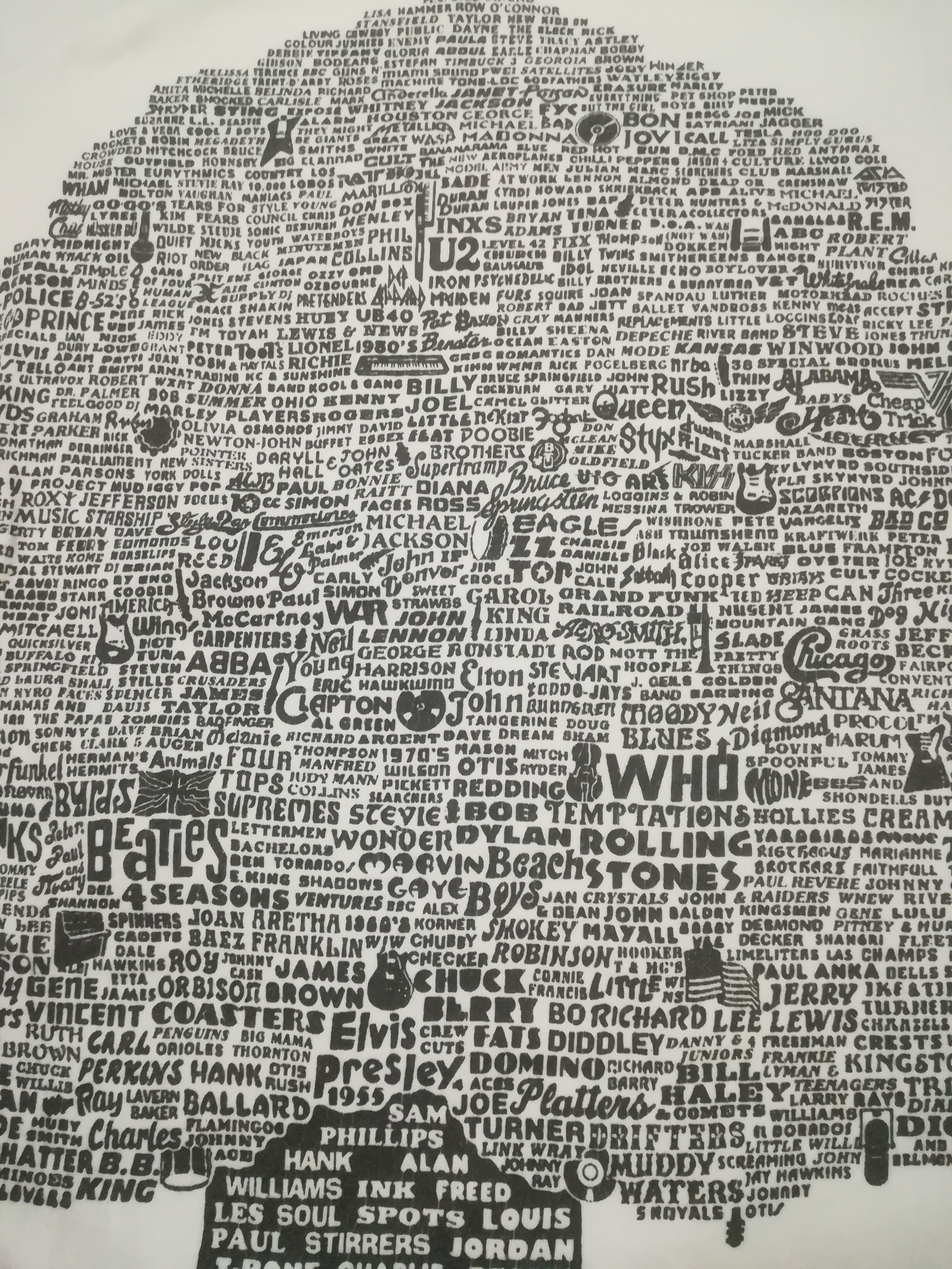 Band Tees × Vintage Vintage Rare Family Tree Of Rock n Roll