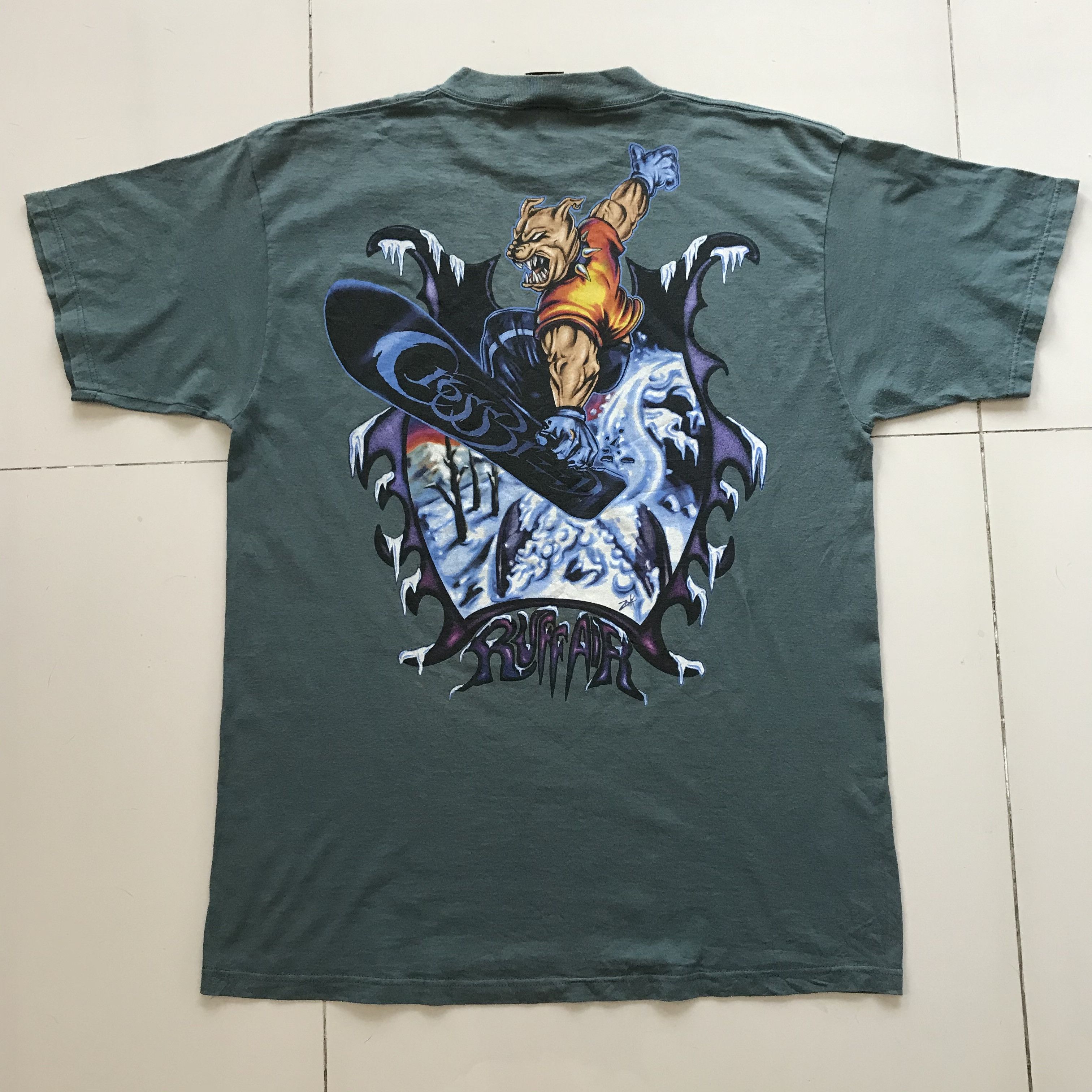Vintage Vintage 90s Cross Breed graphic streetwear Tee XL Skateboard Size US XL / EU 56 / 4 - 2 Thumbnail