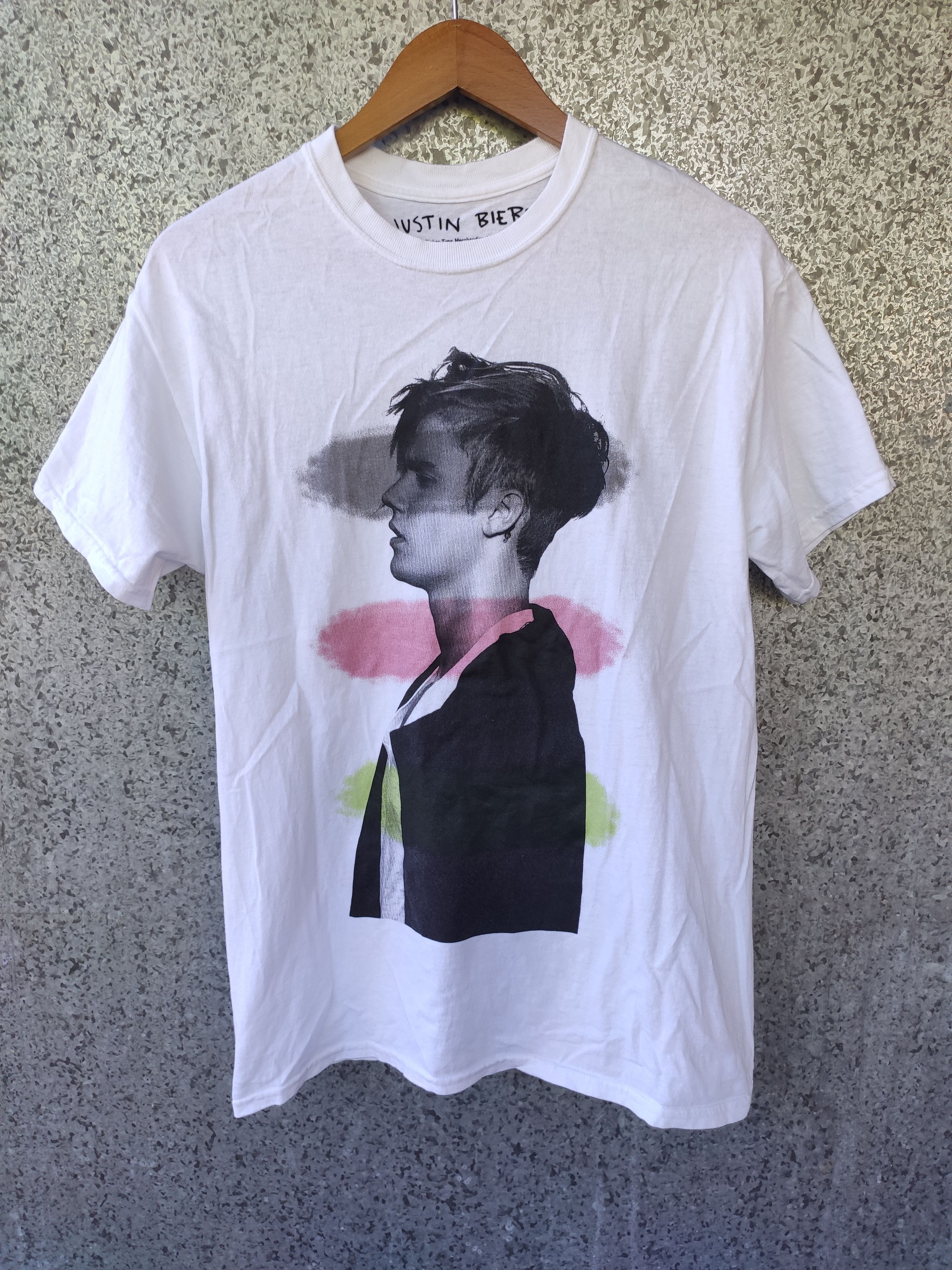 Band Tees × Justin Bieber JUSTIN BIEBER Official T Shirt Medium Size made in Japan Size US M / EU 48-50 / 2 - 1 Thumbnail