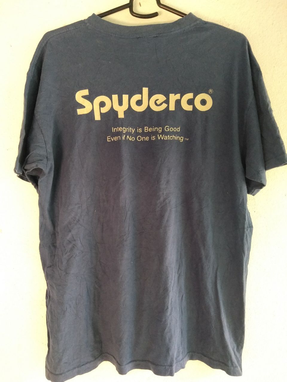 Rap Tees 🔥 90s SPYDERCO Sunfaded Digital Company TEE Size US L / EU 52-54 / 3 - 1 Thumbnail