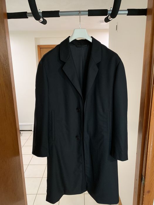 Lemaire Lemaire Black Gabardine Coat | Grailed