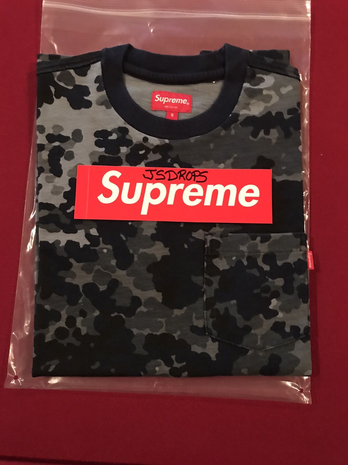 Supreme S S Camo Pocket Tee | Grailed